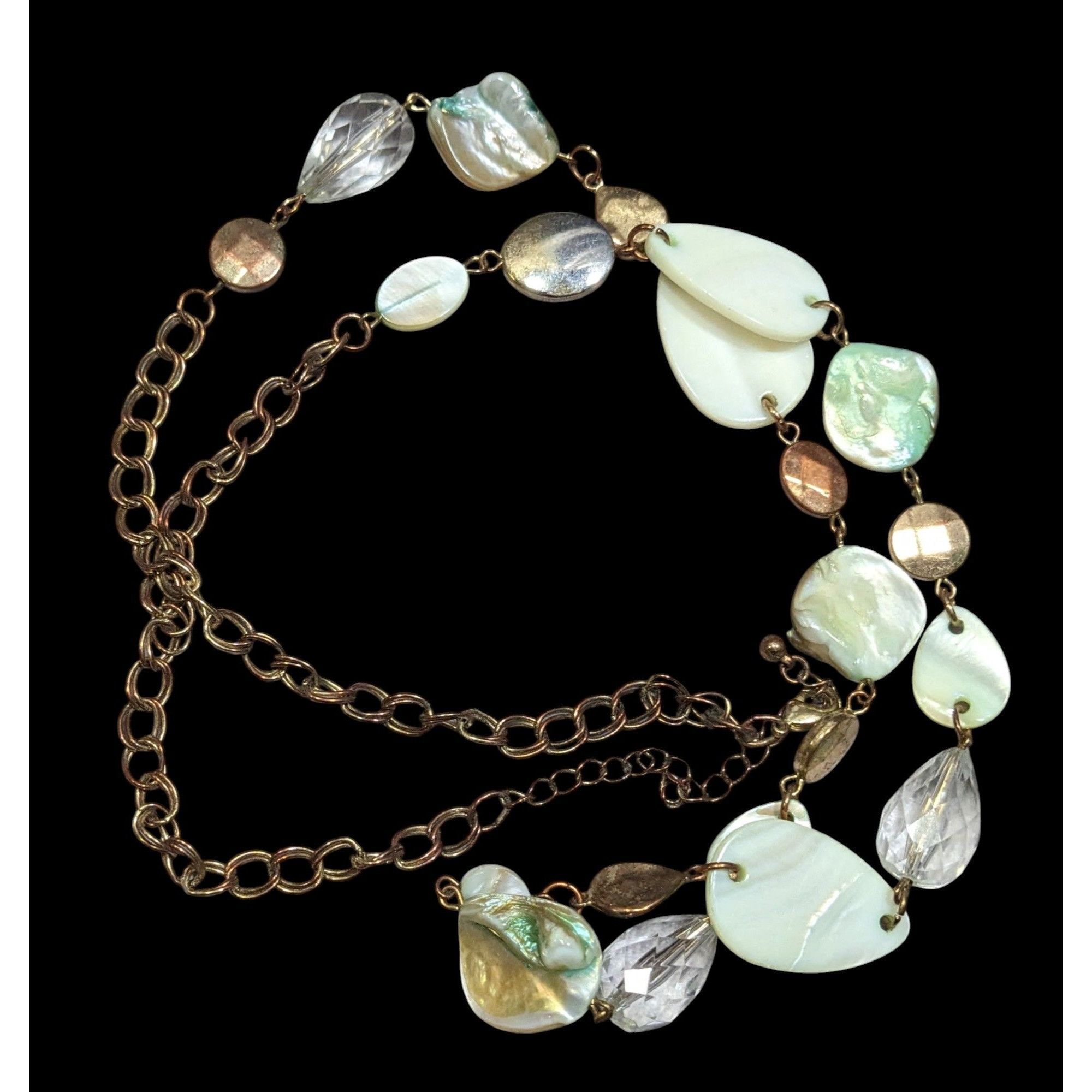 Other Mermaidcore Shell Glass And Metal Beaded Necklace Size ONE SIZE - 1 Thumbnail