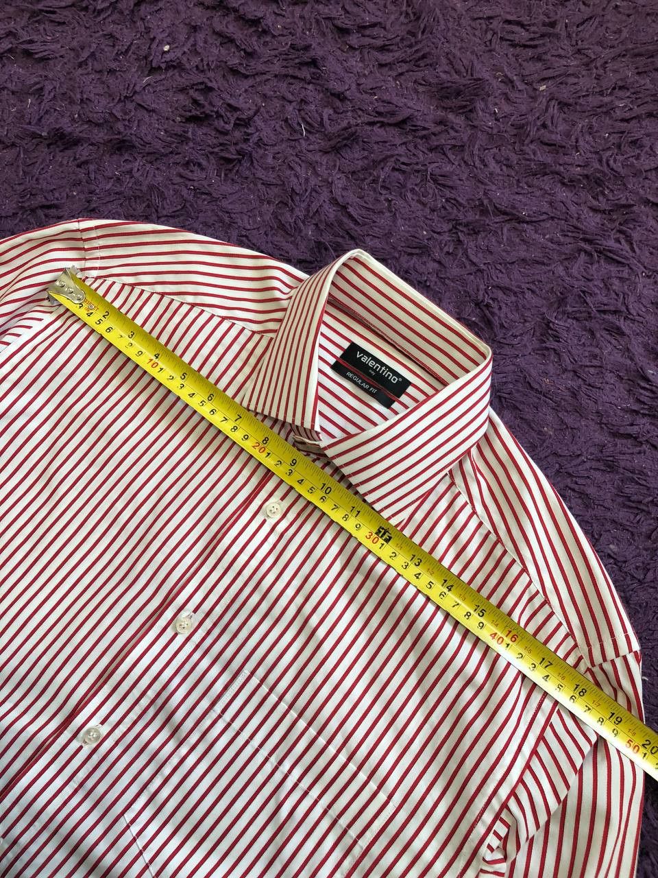 Valentino Valentino STRIPED Button Up Shirt Long Sleeve Size US XL / EU 56 / 4 - 9 Thumbnail
