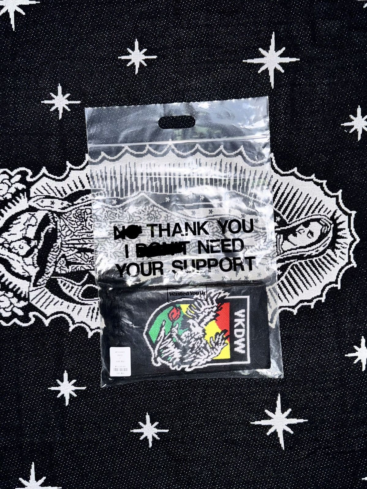 Girls Don't Cry Verdy Wasted Youth Football Muffler Scarf (WY25GD003BK9) Size ONE SIZE - 3 Thumbnail