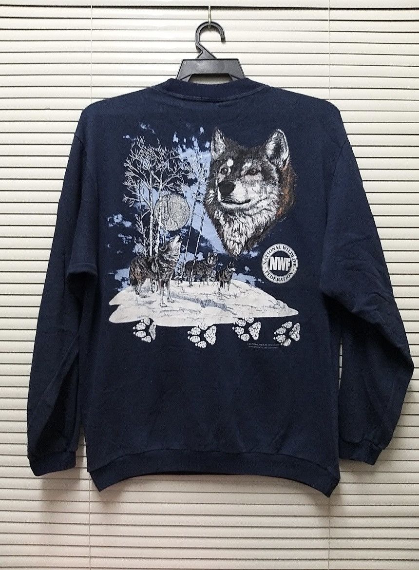 Vintage VINTAGE NATIONAL WILDLIFE FEDERATION NWF PULLOVER SWEATSHIRT Size US M / EU 48-50 / 2 - 1 Thumbnail