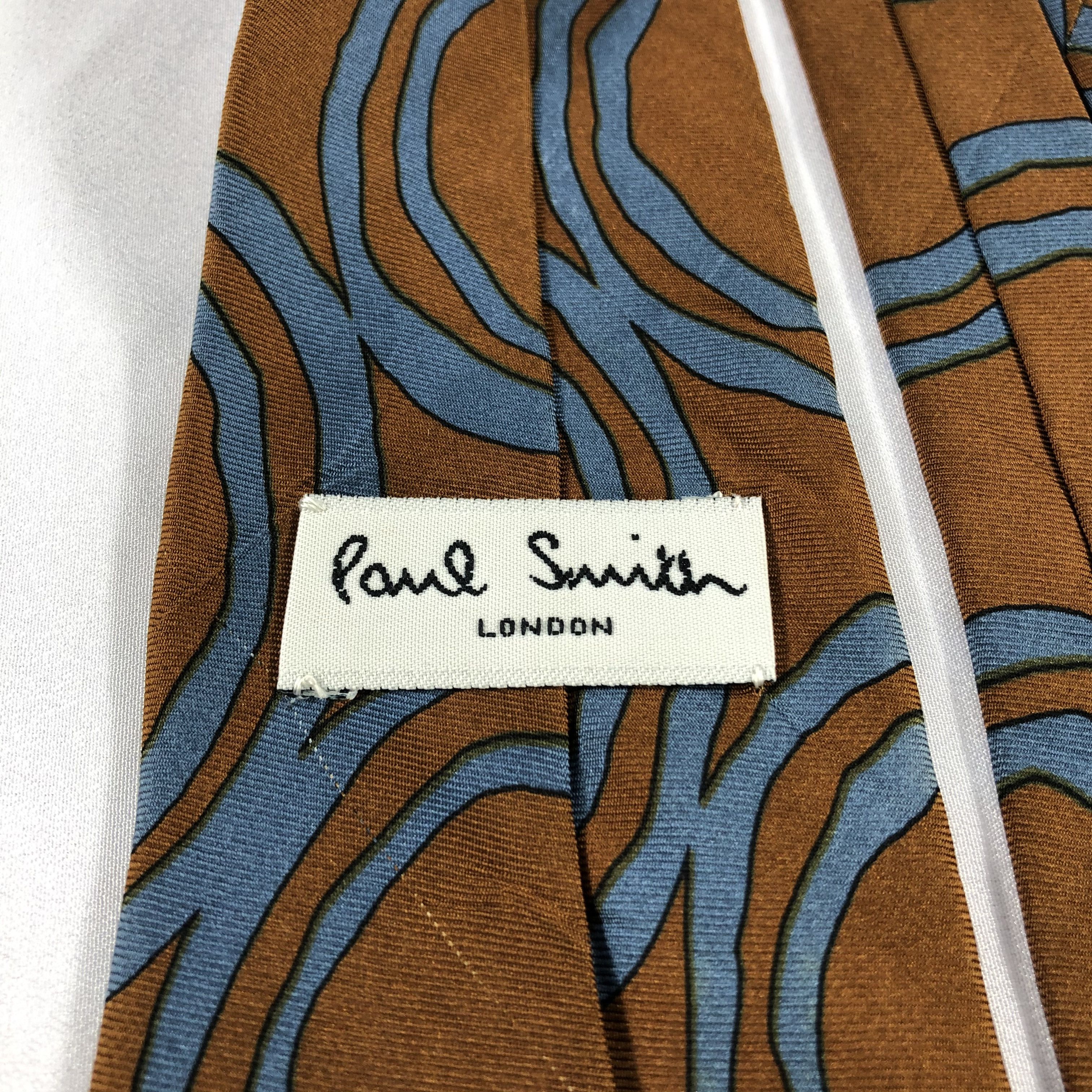 Paul Smith Paul Smith Abstract Silk Neck Tie T75 Size ONE SIZE - 3 Thumbnail