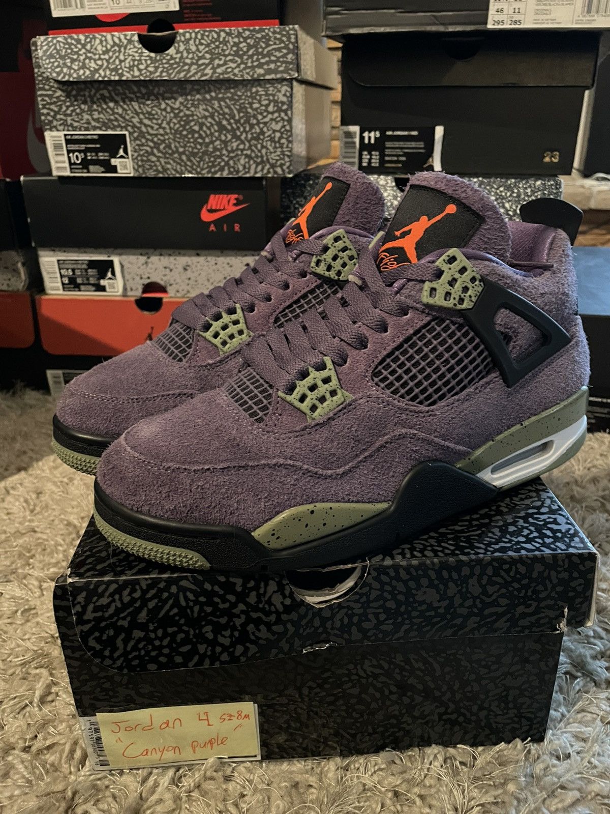 Jordan Brand Jordan 4 Canyon Purple Size US 8 / EU 41 - 1 Thumbnail
