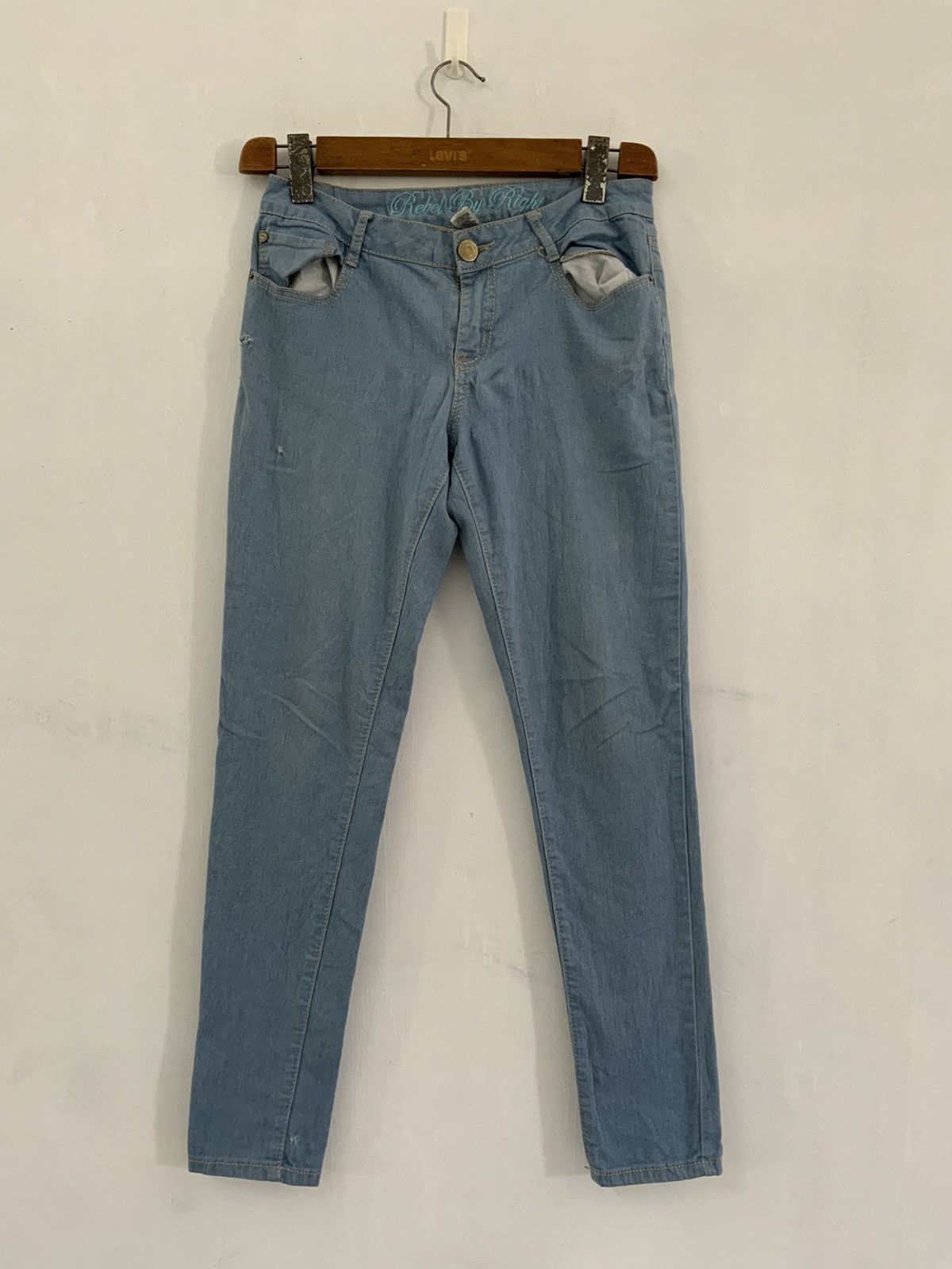 Unsound Rags Rebel by Right Indigo Chain Stitch Jeans Size US 31 - 1 Thumbnail