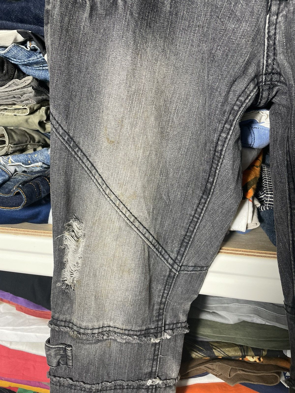 Seditionaries Distressed Bondage Punk Style Japanese Jeans Size US 32 / EU 48 - 9 Thumbnail