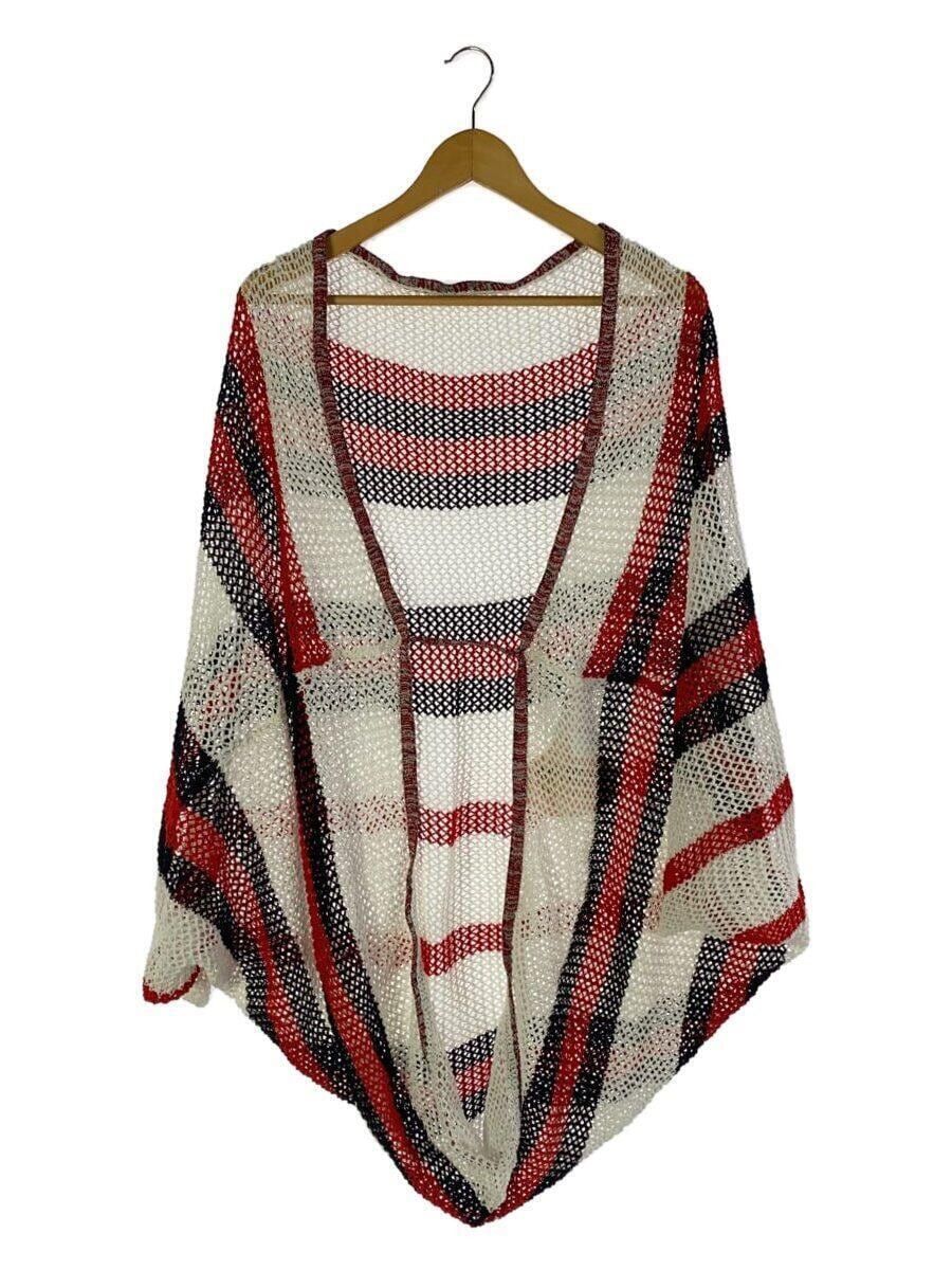 image of Vivienne Westwood Striped Poncho in Red, Men's (Size 2XL)