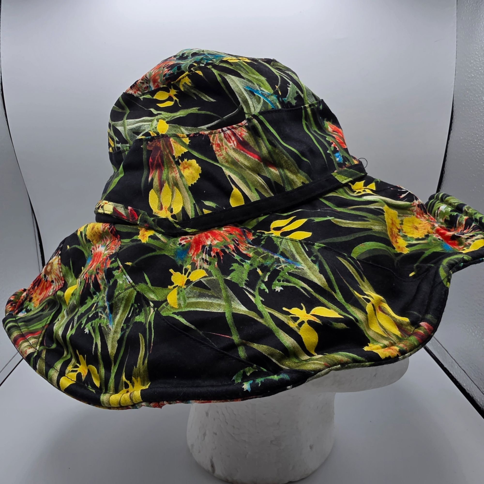 Vince Camuto Vince Camuto Womens Sun Hat Floral Design Floppy Stylish Bea Size ONE SIZE - 4 Thumbnail