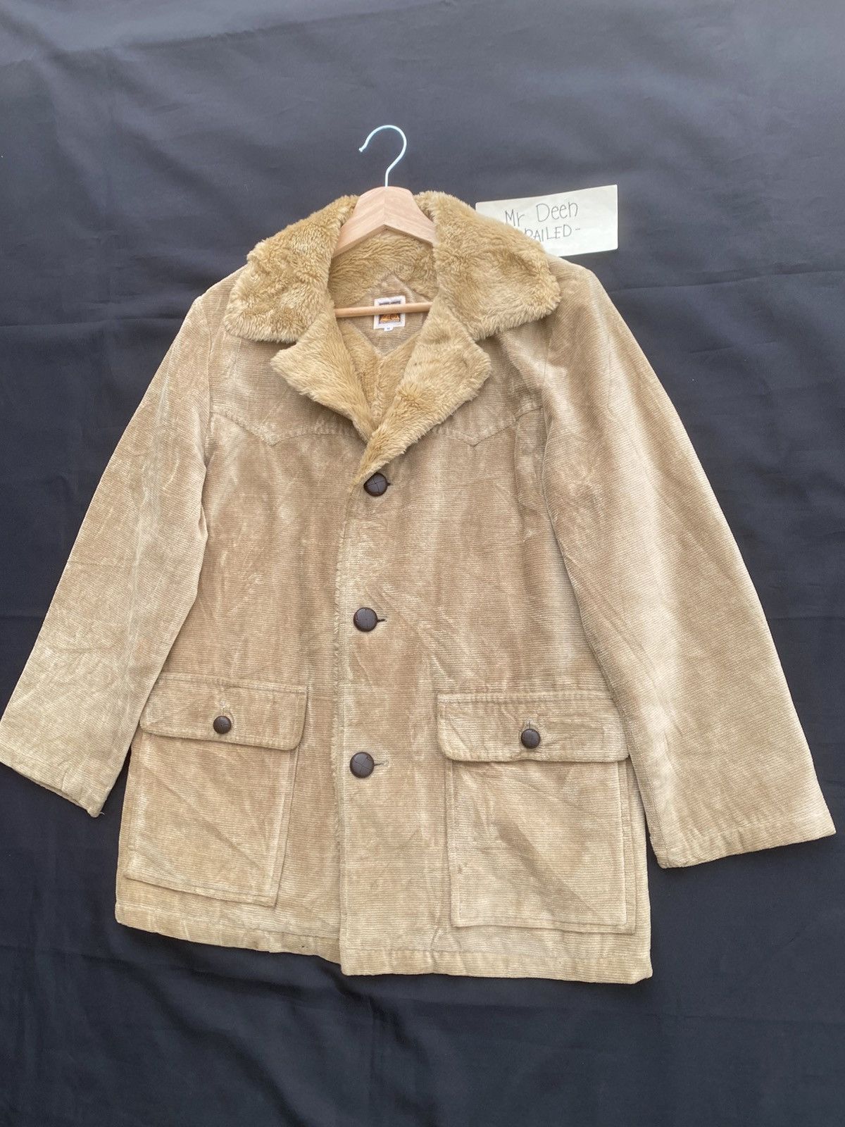 The Real McCoy's Rare Vintage McCoy’s Shearling Jacket Mushroom Buttons Jckt Size US M / EU 48-50 / 2 - 3 Thumbnail