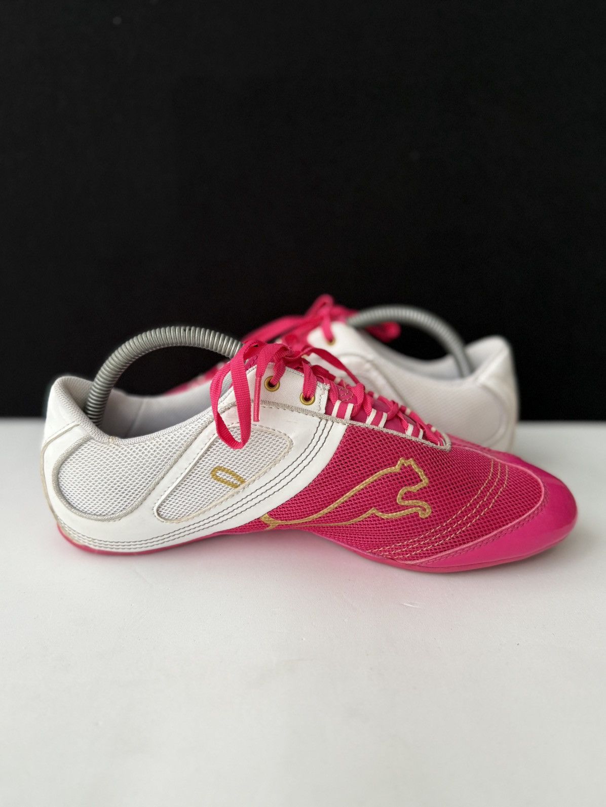 Puma Puma Eco Ortholite Pink Gold Driving Athletic Shoes Size 40 Size US 10 / IT 40 - 4 Thumbnail