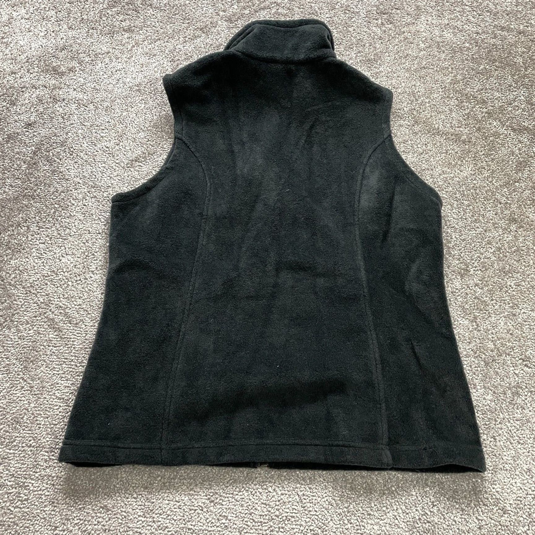 Vintage Columbia Vest Women M Benton Springs Fleece Full Zip Pockets Black Size M / US 6-8 / IT 42-44 - 2 Thumbnail