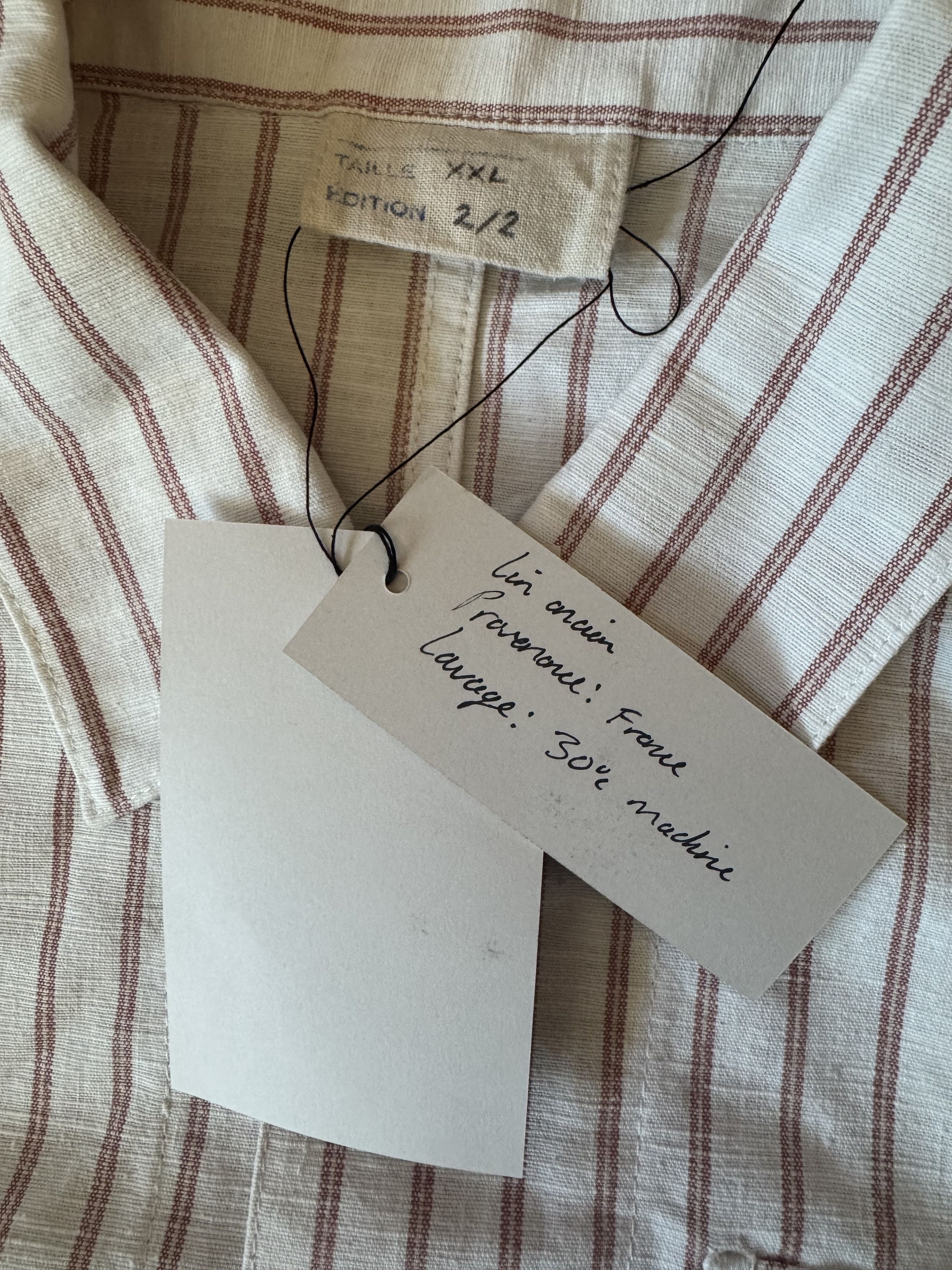 Other NWT Ségo Ségo XXL Striped Linen Work Shirt Size US XXL / EU 58 / 5 - 4 Thumbnail