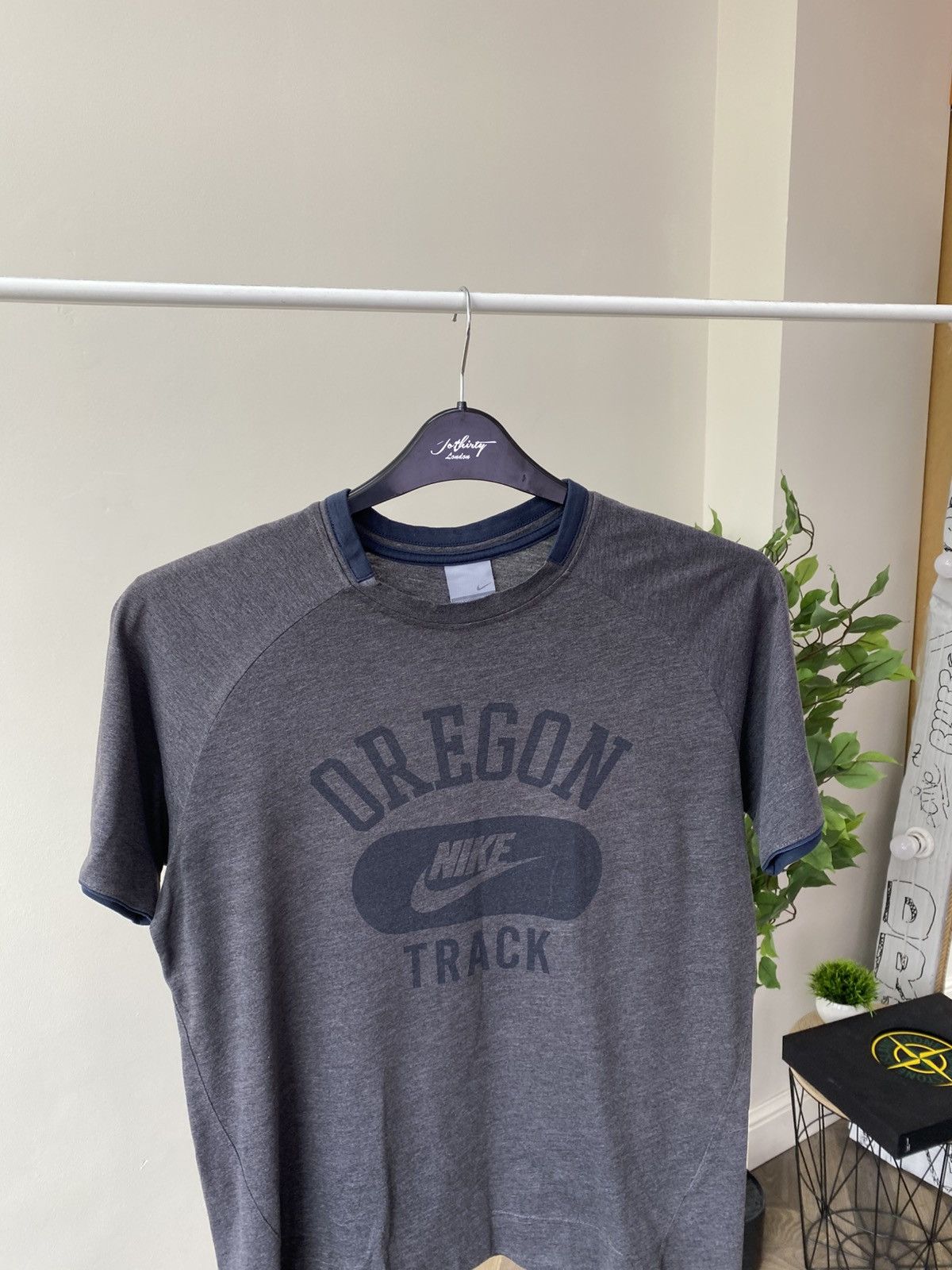 Nike × Vintage Vintage Nike Oregon T-Shirt Men’s Gray Athletic Size US M / EU 48-50 / 2 - 8 Thumbnail