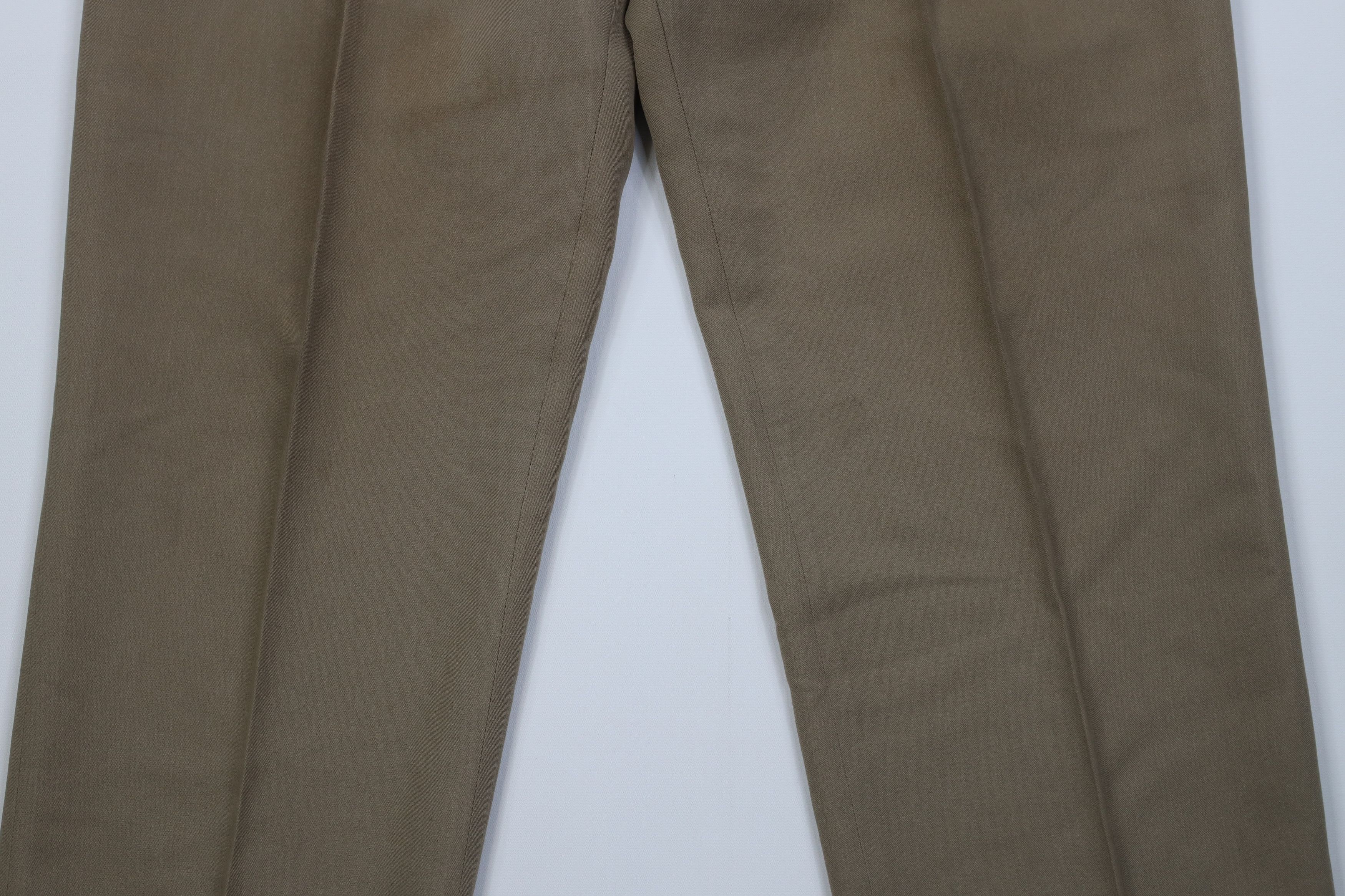 Vintage Vintage 70s Streetwear Rayon Gabardine Wide Leg Pants Tan Size US 36 / EU 52 - 3 Thumbnail