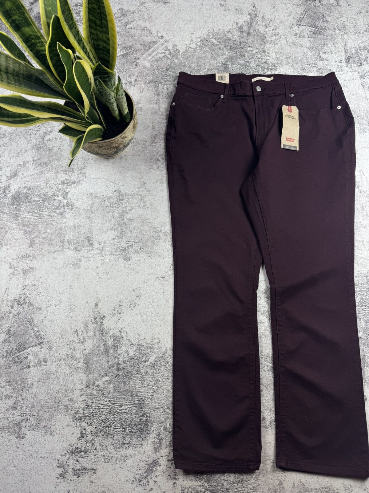 Levi's Levi’s NEW Classic Straight Men’s Cherry W34 L30 Cotton Mid Rise Pants Trousers Size US 34 / EU 50 - 12 Thumbnail
