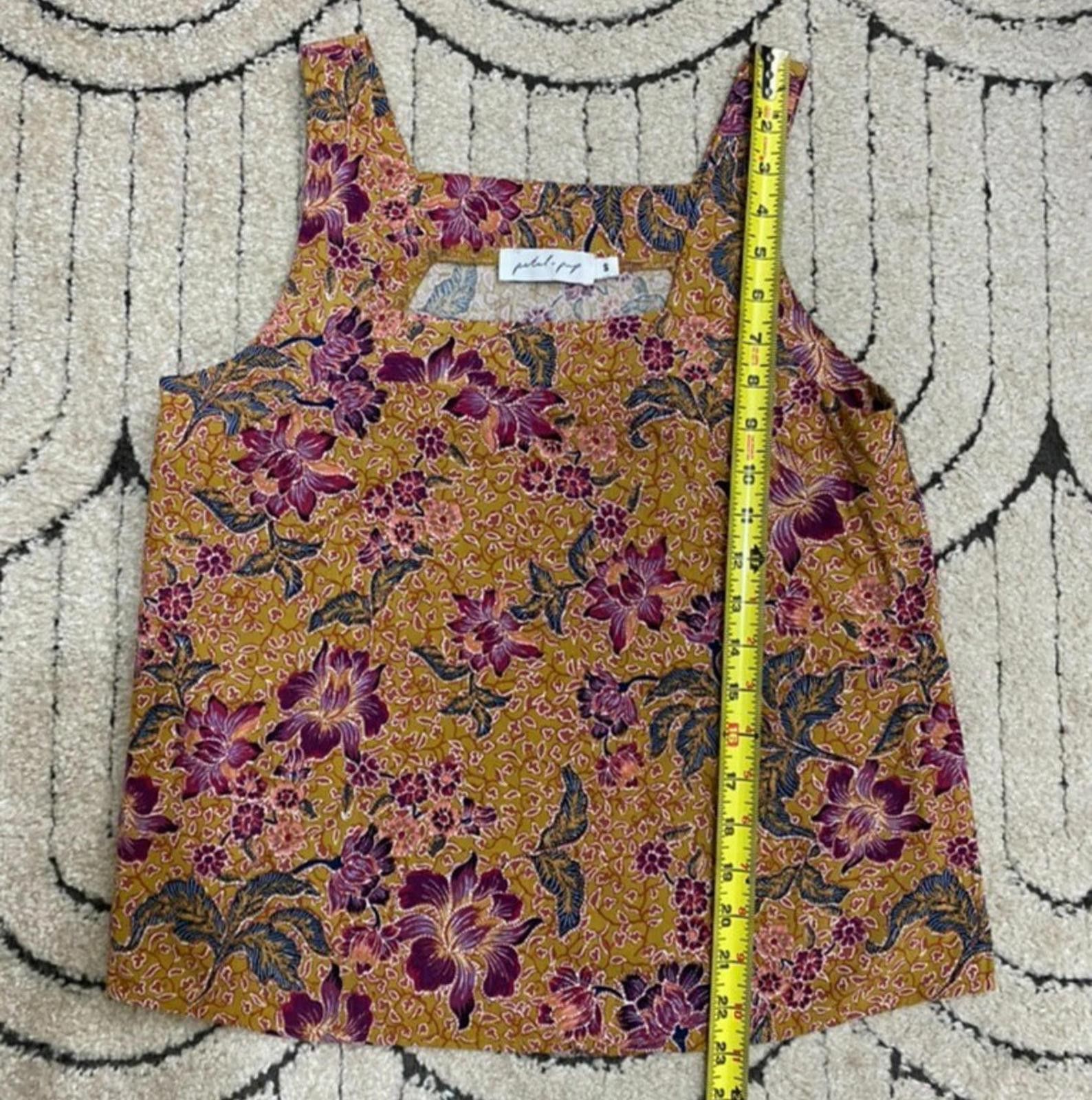 Other PETAL & PUP Flowy Floral Top in Mustard Yellow (SMALL) Size S / US 4 / IT 40 - 4 Thumbnail