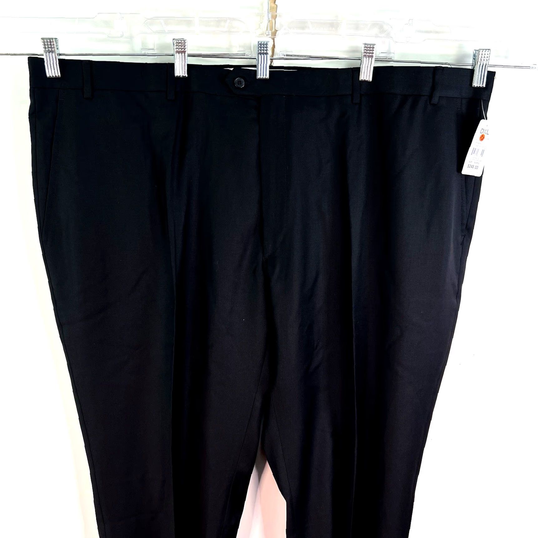 Vintage VINTAGE Santorelli Men's Dress Pants Wool Knit 50 Regular Straight Formal Italy Black Size US 34 / EU 50 - 2 Thumbnail