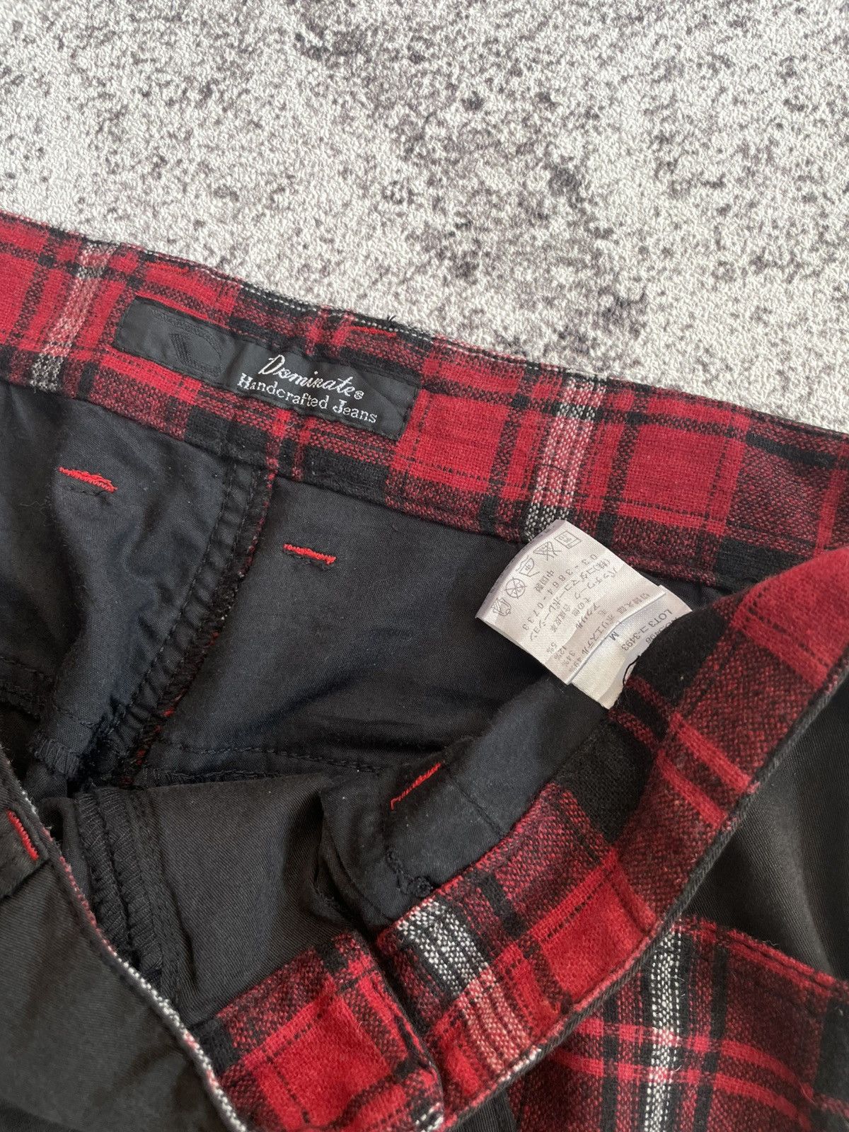 Japanese Brand 2000s Dominates - Plaid Punk Pants Anarchy Goth Emo Size US 30 / EU 46 - 5 Thumbnail