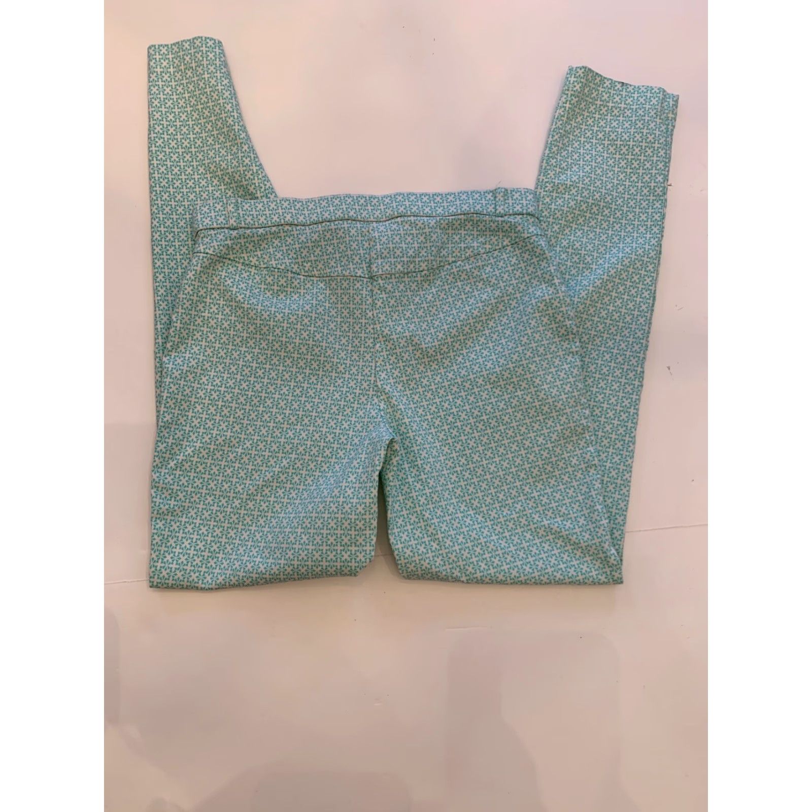 Vintage Atmosphere 6 Women's Pants Skinny Inseam 28" Green Print Lightweight 75% viscose 22% polyamide 3% elastane Slim fit Womens Size 28" / US 6 / IT 42 - 6 Thumbnail