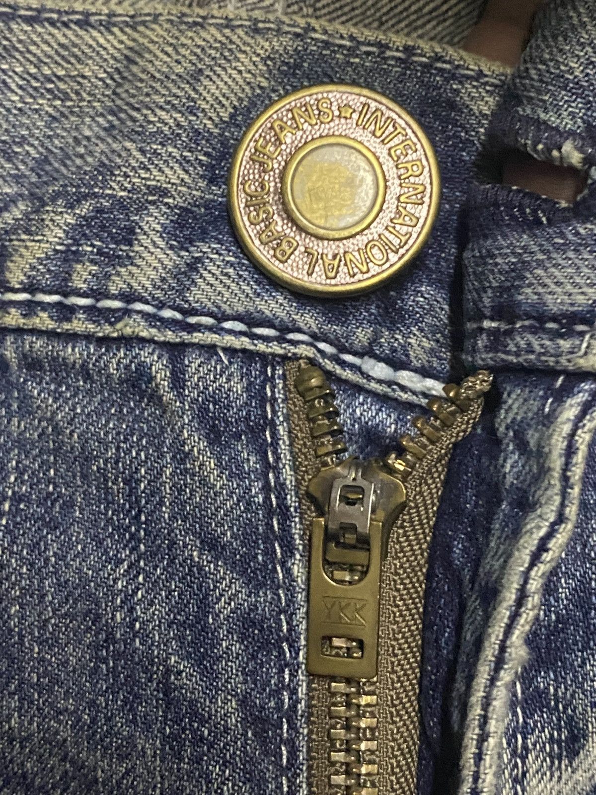 Tornado Mart Vintage BlueWay Garment Jeans Maker Crack Wash Flare Jeans Size US 33 - 13 Thumbnail