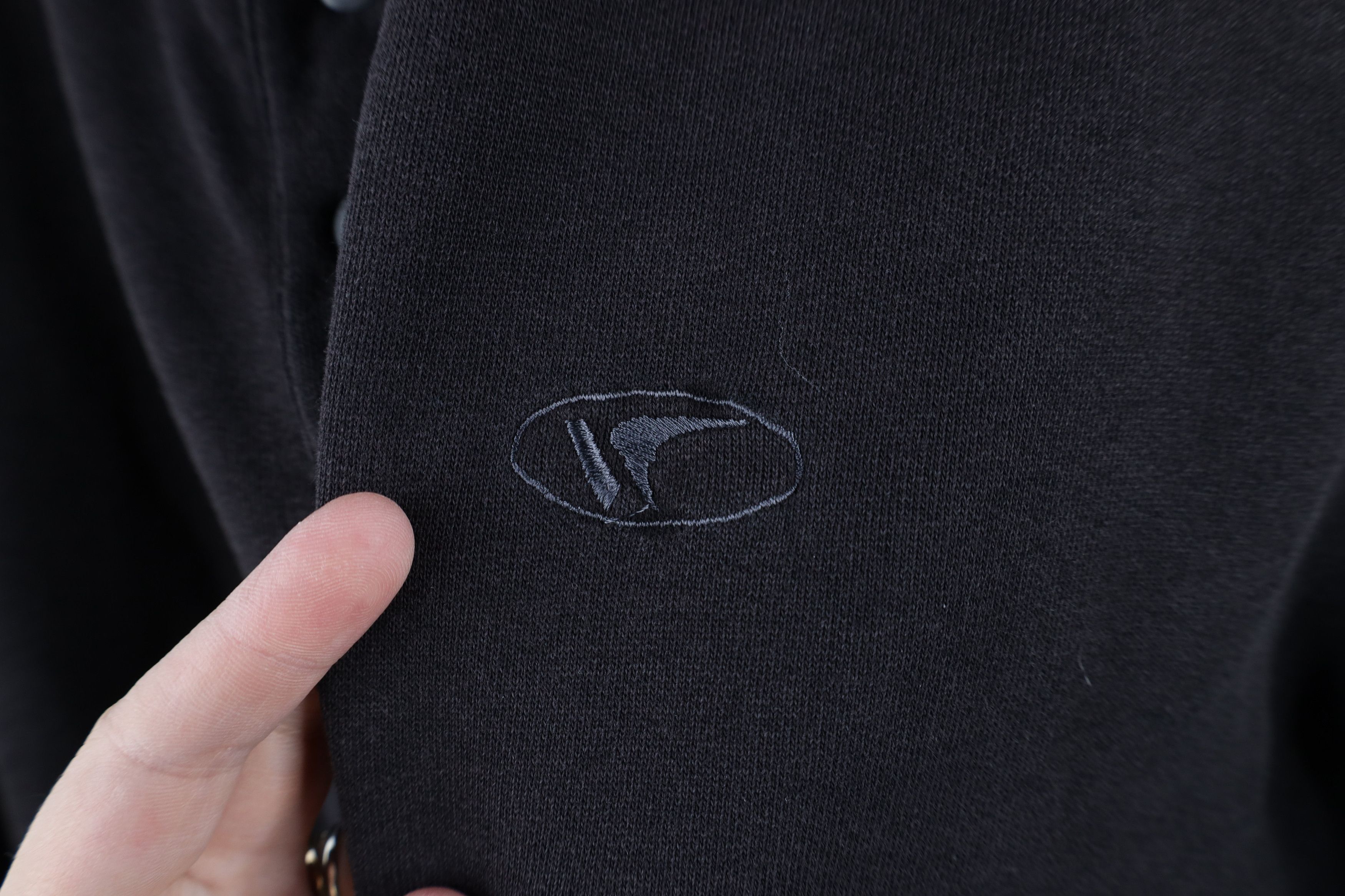 Vintage Vintage 90s Streetwear Collared Pullover Sweatshirt Black Size US L / EU 52-54 / 3 - 4 Thumbnail