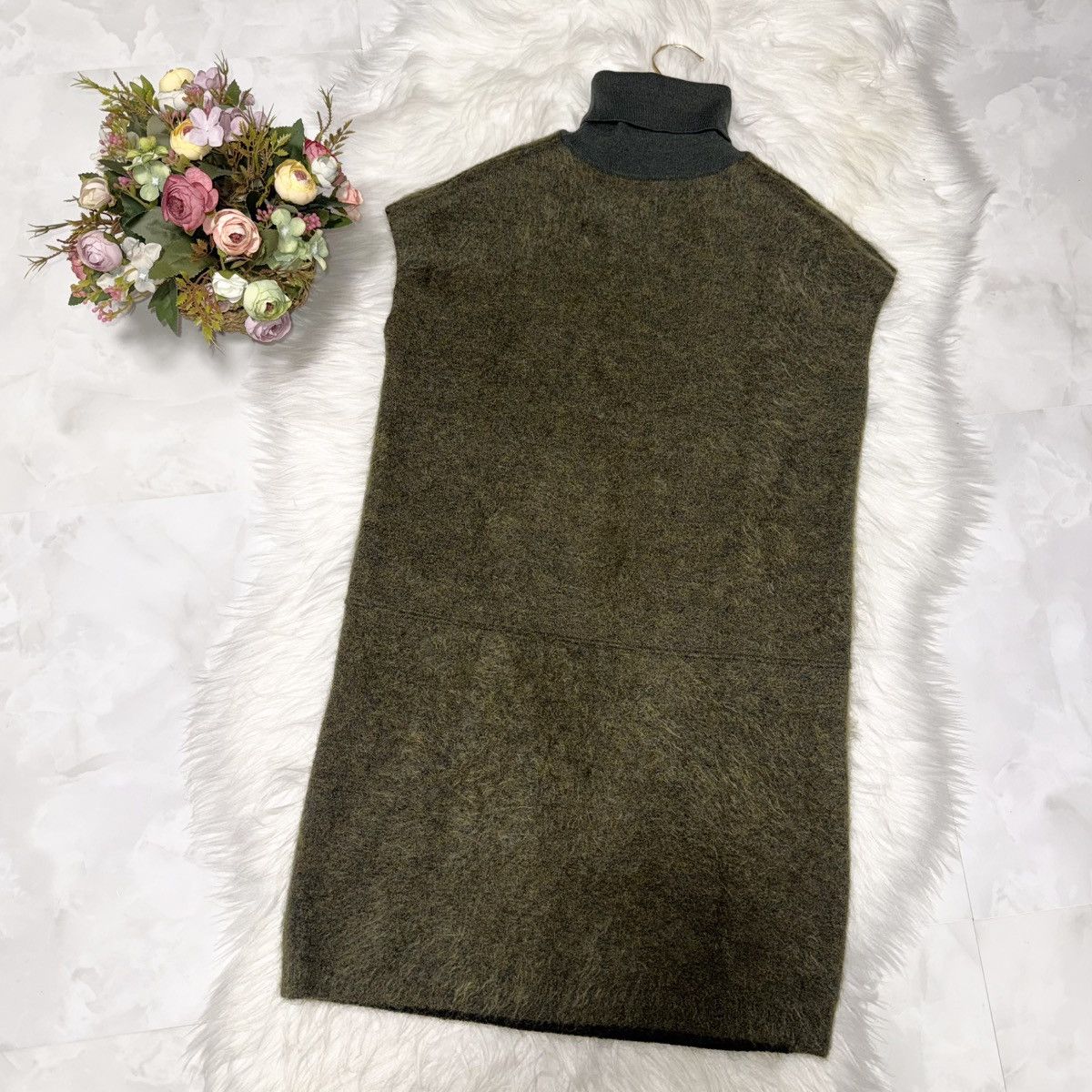 Louis Vuitton Authentic Louis Vuitton Leather Mohair Blend Knit Dress XS Size XS / US 0-2 / IT 36-38 - 13 Thumbnail