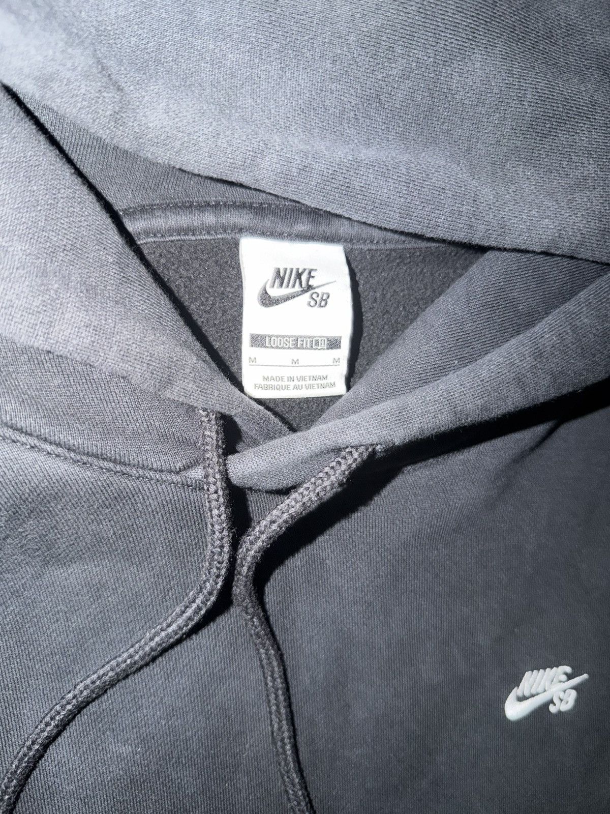 Nike Nike SB club fleece loose fit pullover hoodie black medium Size US 34 / EU 50 - 4 Thumbnail