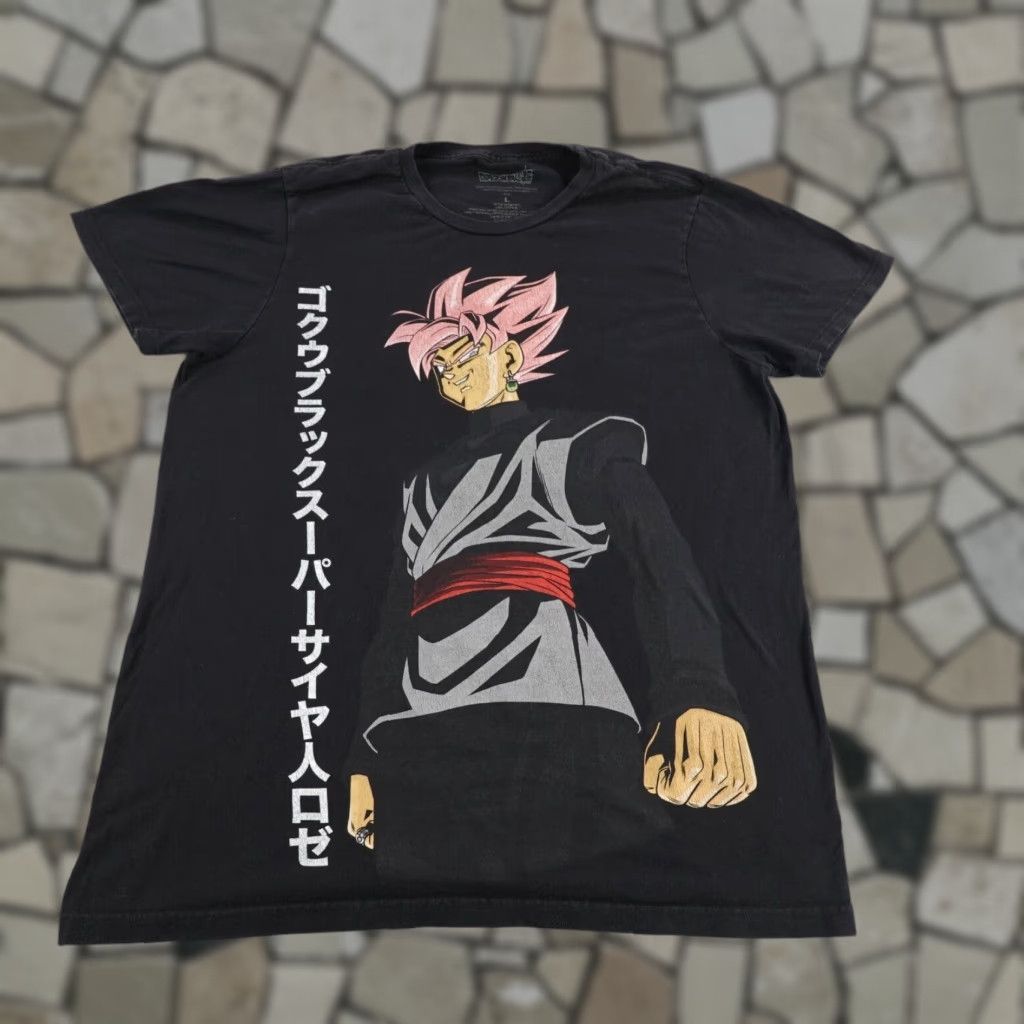 Vintage VINTAGE Dragon Ball Z Shirt Mens Large Black Goku Super Saiyan Anime Kakarot Graphic Tee, 90s Style, Men’s L Size US L / EU 52-54 / 3 - 1 Thumbnail