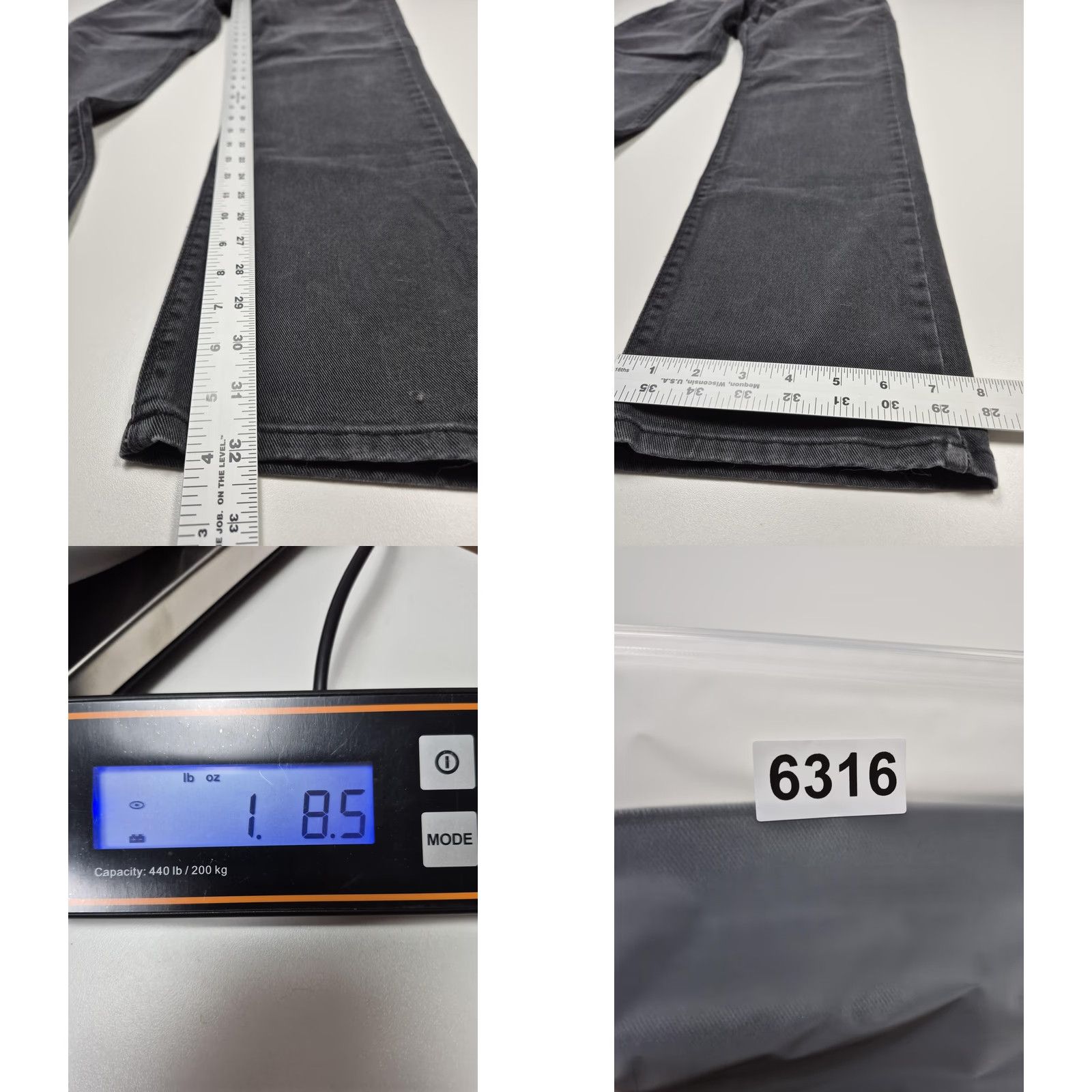 Mott & Bow Mott & Bow Jeans 36x32 Gray Slim Stone 9 Month Denim Straight Stretch Mens Regular Zip Pockets Logo Cord Belt Loops Stones Wash Size US 36 / EU 52 - 9 Thumbnail