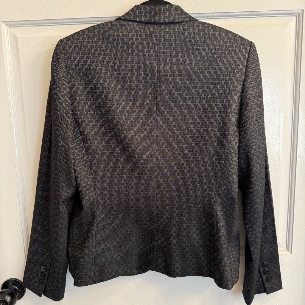 Elie Tahari Women's Tahari Blazer Size 8 Gray Size M / US 6-8 / IT 42-44 - 2 Thumbnail