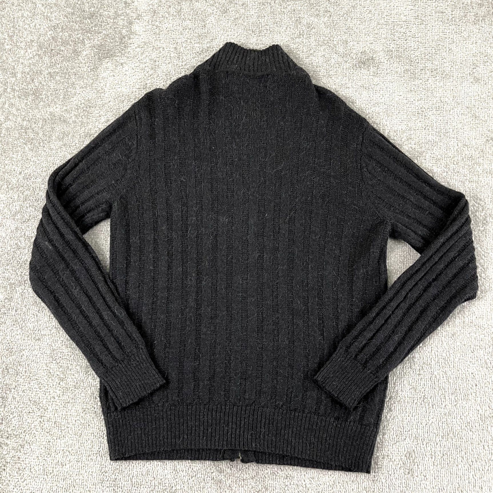 Vintage NORTHERN ISLES Sweater Mens Small Gray Knit Full Zip Jumper Wool Alpaca Blend Size US S / EU 44-46 / 1 - 7 Thumbnail