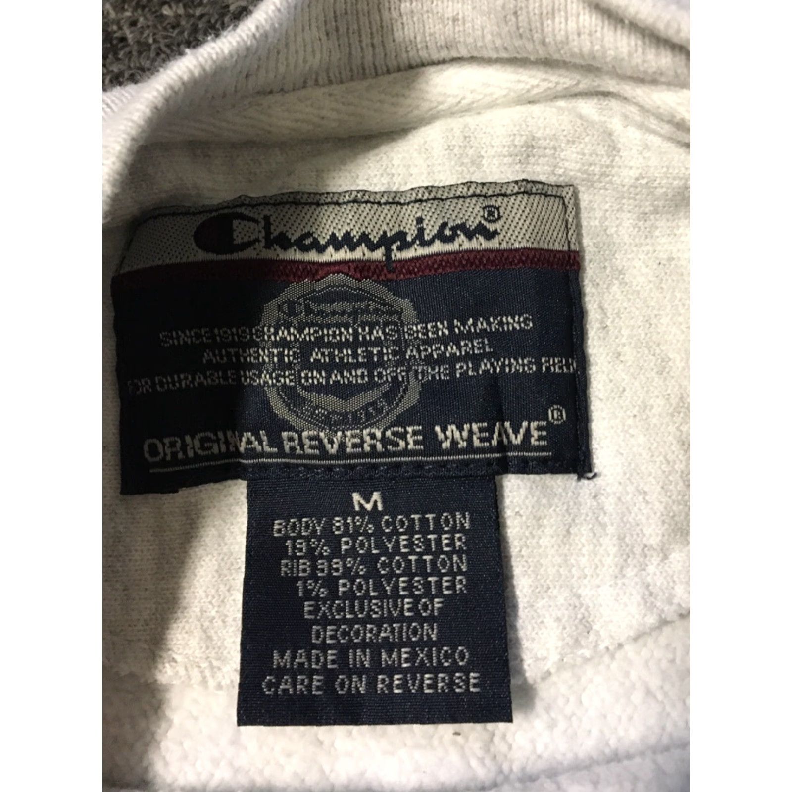 Champion VINTAGE Champion Sweatshirt McDaniel College Reverse Weave Gray M Mens 90s Grunge School Spellout Size US M / EU 48-50 / 2 - 5 Thumbnail