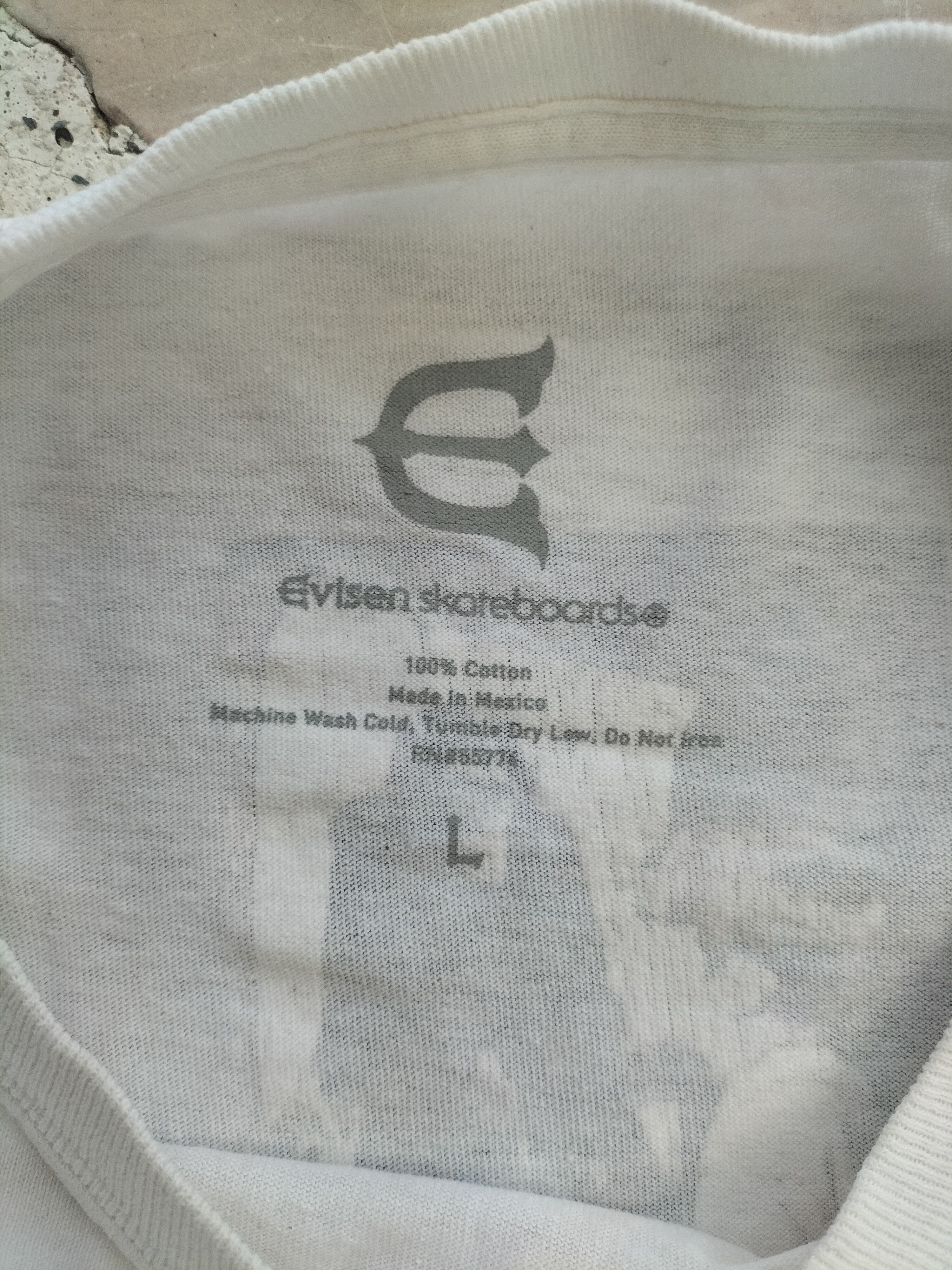 Japanese Brand Evisen Skateboards Art Psychedelic Tetsuya Nagato White Size US L / EU 52-54 / 3 - 3 Thumbnail