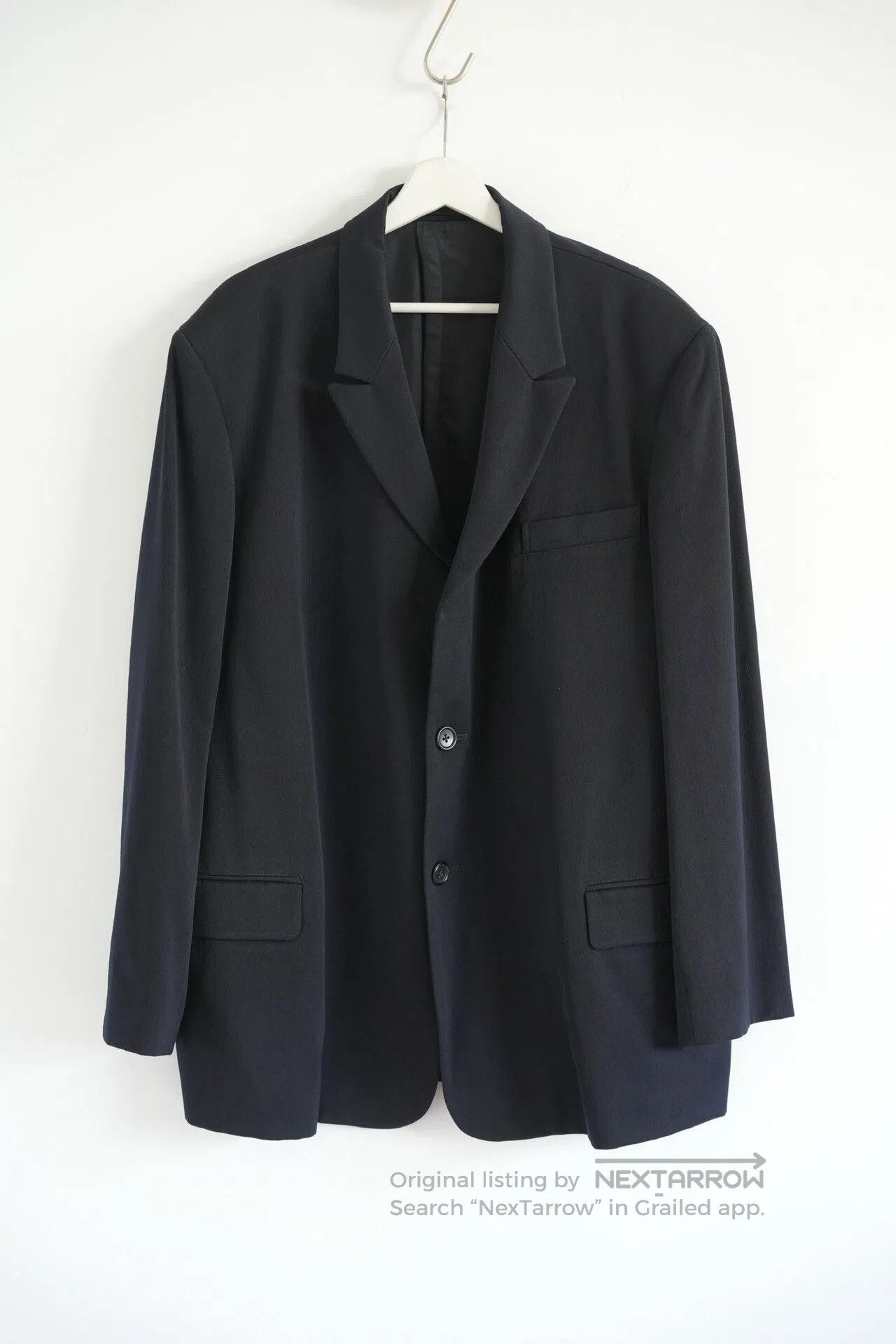 Yohji Yamamoto Yohji Yamamoto Black Wool Suit Jacket. Size US S / EU 44-46 / 1 - 1 Thumbnail