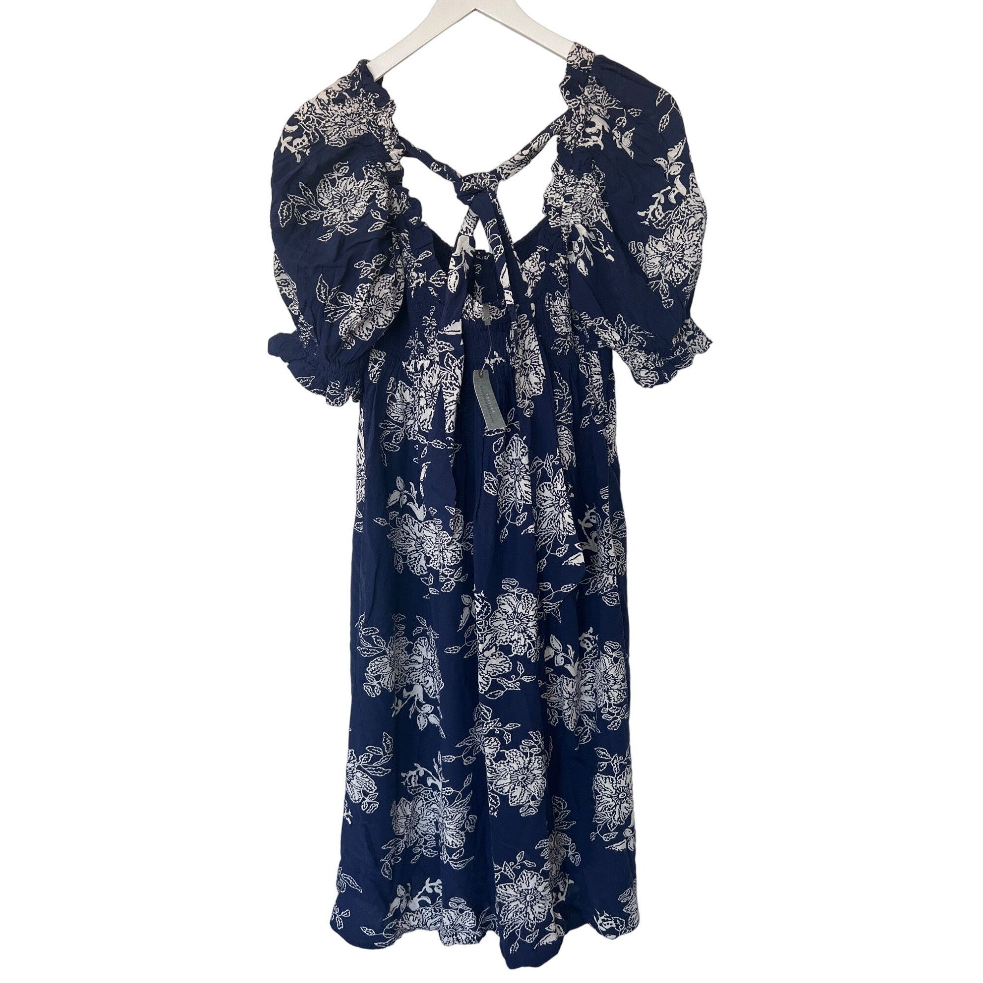 Anthropologie By Anthropologie Puff-Sleeve Floral Midi Dress Size XS / US 0-2 / IT 36-38 - 7 Thumbnail
