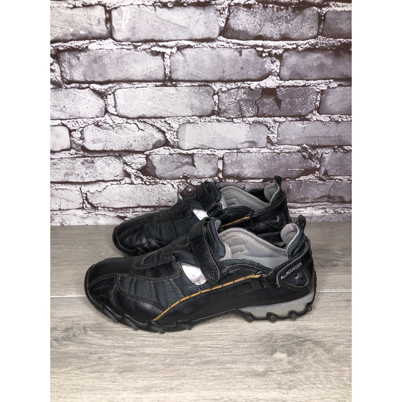Mephisto Allrounder Mephisto Black Leather Mesh Comfort Sneakers Shoe Size US 8 / EU 41 - 3 Thumbnail
