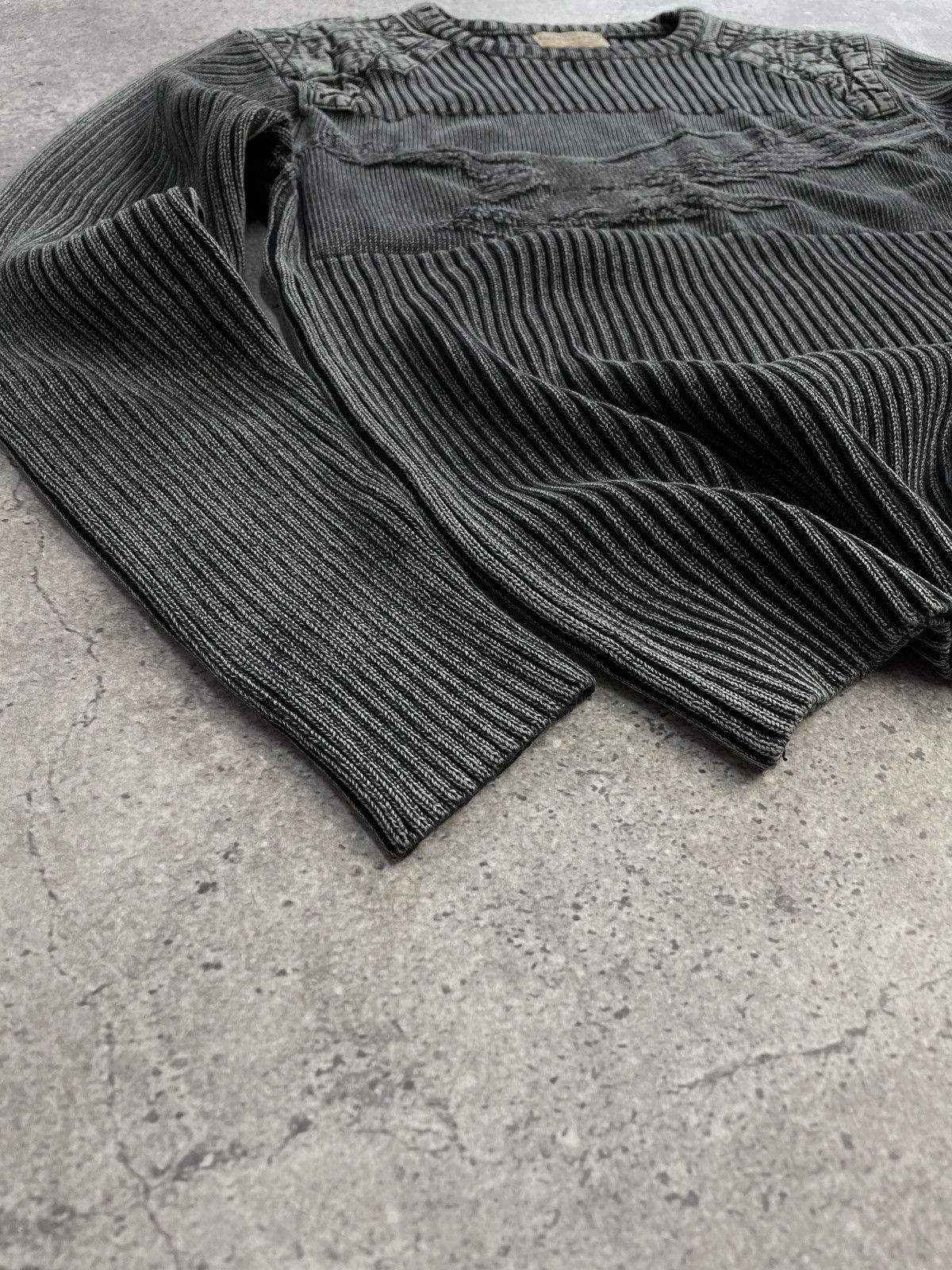 Japanese Brand × Vintage Vintage Avant Garde Style Striped Sweater Faded Y2K knitted Size US M / EU 48-50 / 2 - 3 Thumbnail