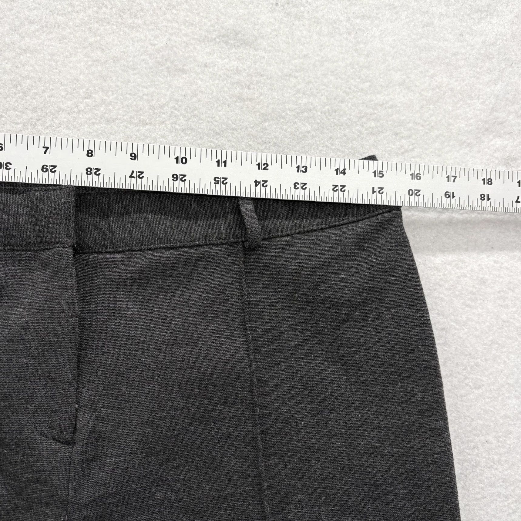 Express Express Ponte Seam Trouser Pants Womens 9/10 Gray Straight Leg Ponte Stretch NWT Size 32" / US 10 / IT 46 - 6 Thumbnail