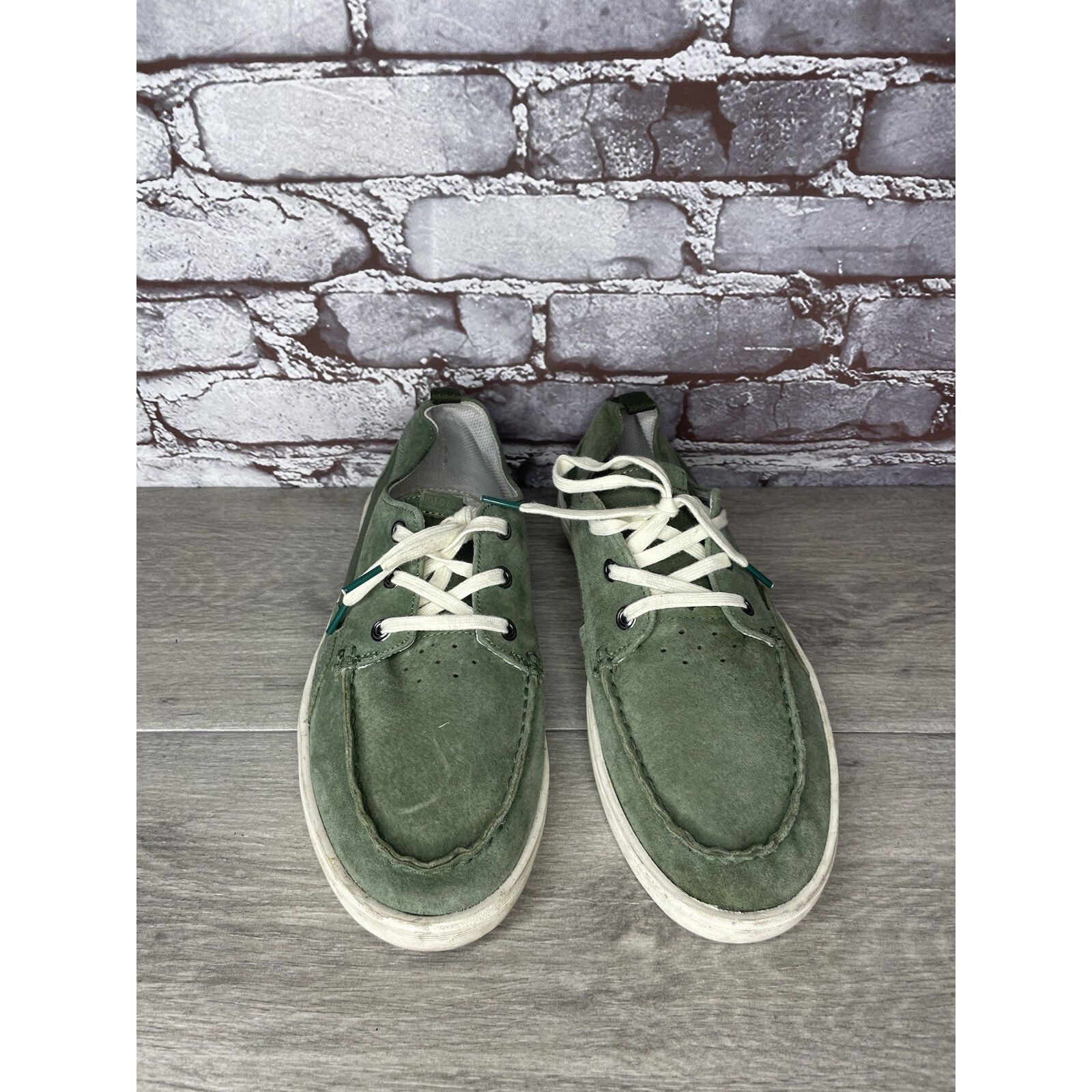 Globe Globe Green Suede Leather Casual Low Lace Sneakers Shoes Men Size US 9.5 / EU 42-43 - 14 Thumbnail
