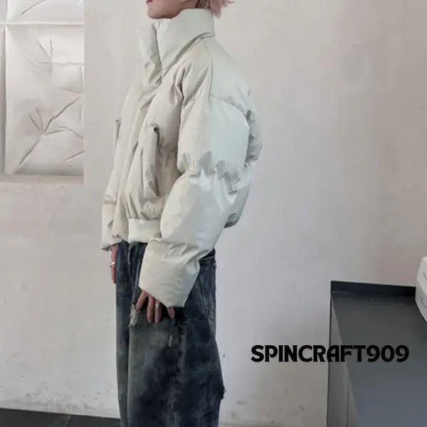 VIBE White Long Neck Puffer Jacket Size US M / EU 48-50 / 2 - 6 Thumbnail