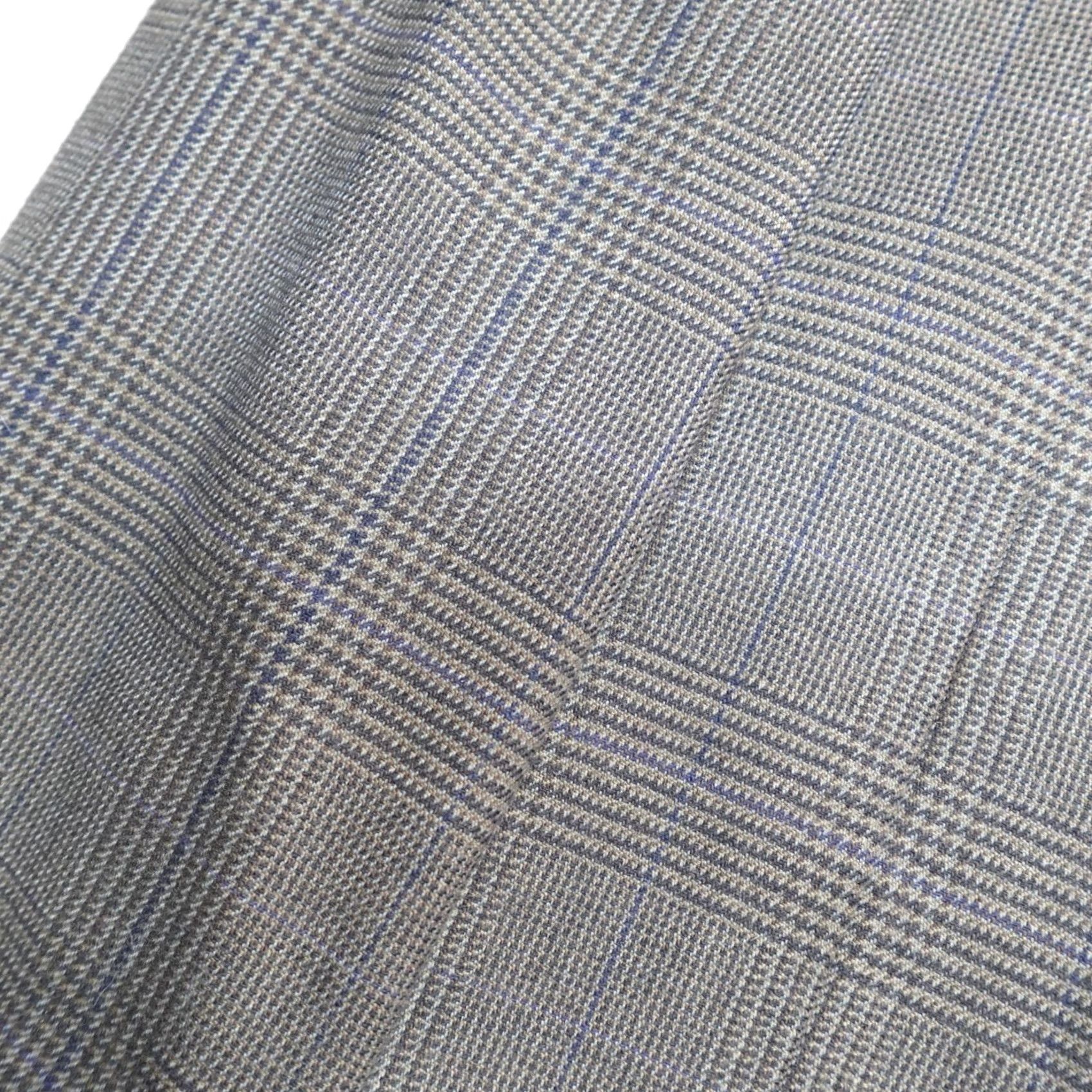 Gianfranco Ferre Gianfranco Ferre Sport Coat Blazer Wool Brown Guncheck Plaid 44 Regular Men Notch Lapel Two-Button Front Long New Size 44R - 2 Thumbnail