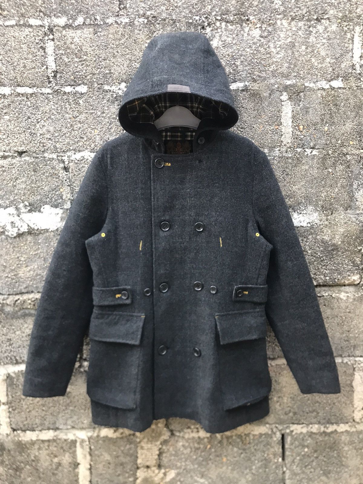 Boycott ⚡️Boycott Hooded Wool Double Breast Trench Coat Size US L / EU 52-54 / 3 - 1 Thumbnail