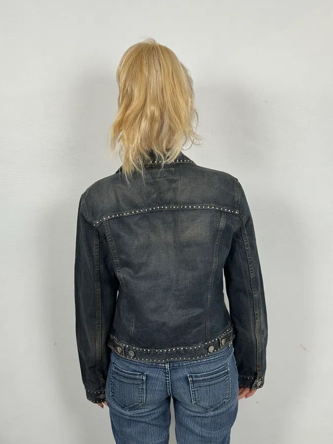 Iceberg 2000s Iceberg Studded Blue Denim Jacket Size S / US 4 / IT 40 - 3 Thumbnail