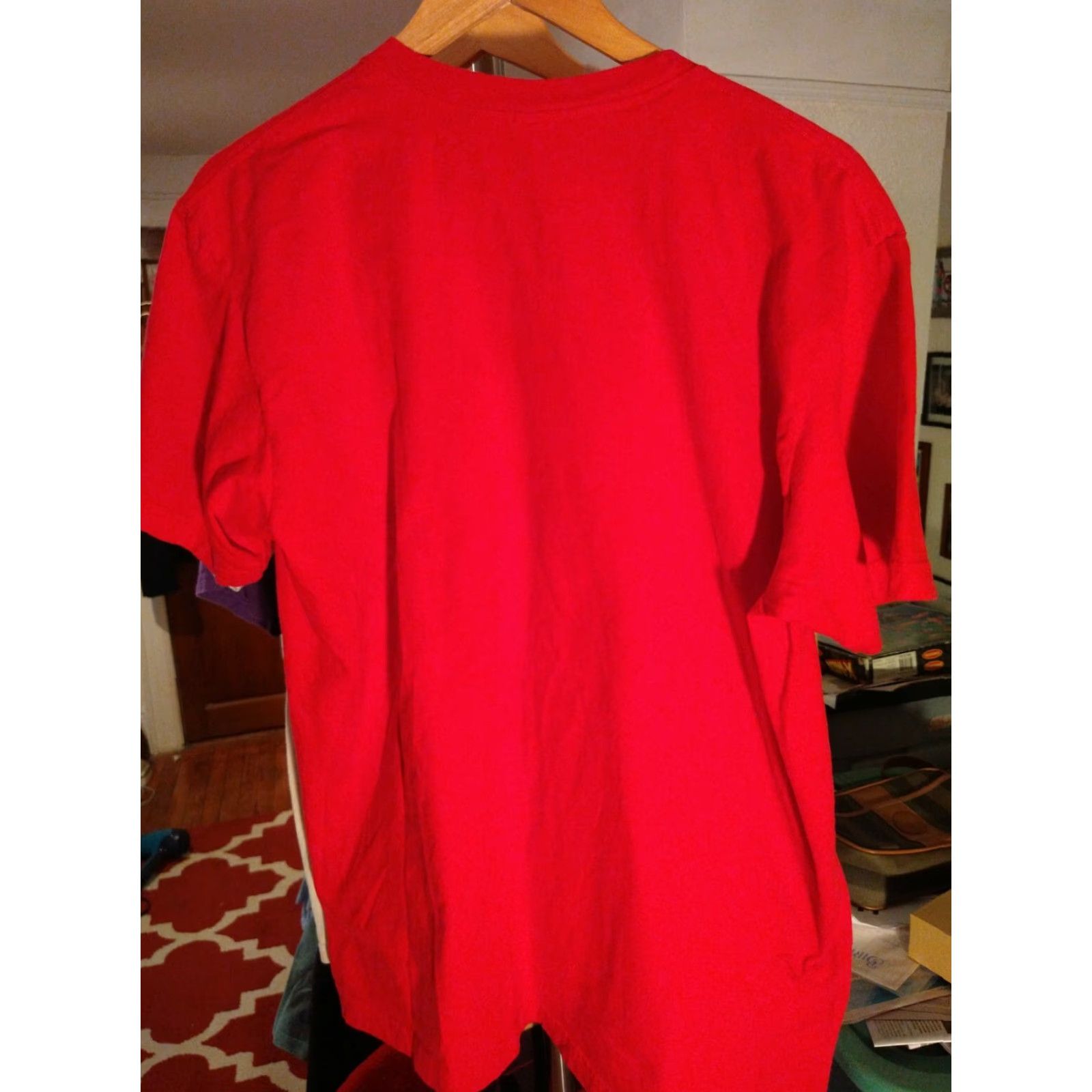 American Apparel VINTAGE American Apparel Red Star Communist Kris Kringle Lenin T-Shirt XL Mens USA Cotton Short Sleeve Red Size ONE SIZE - 4 Thumbnail