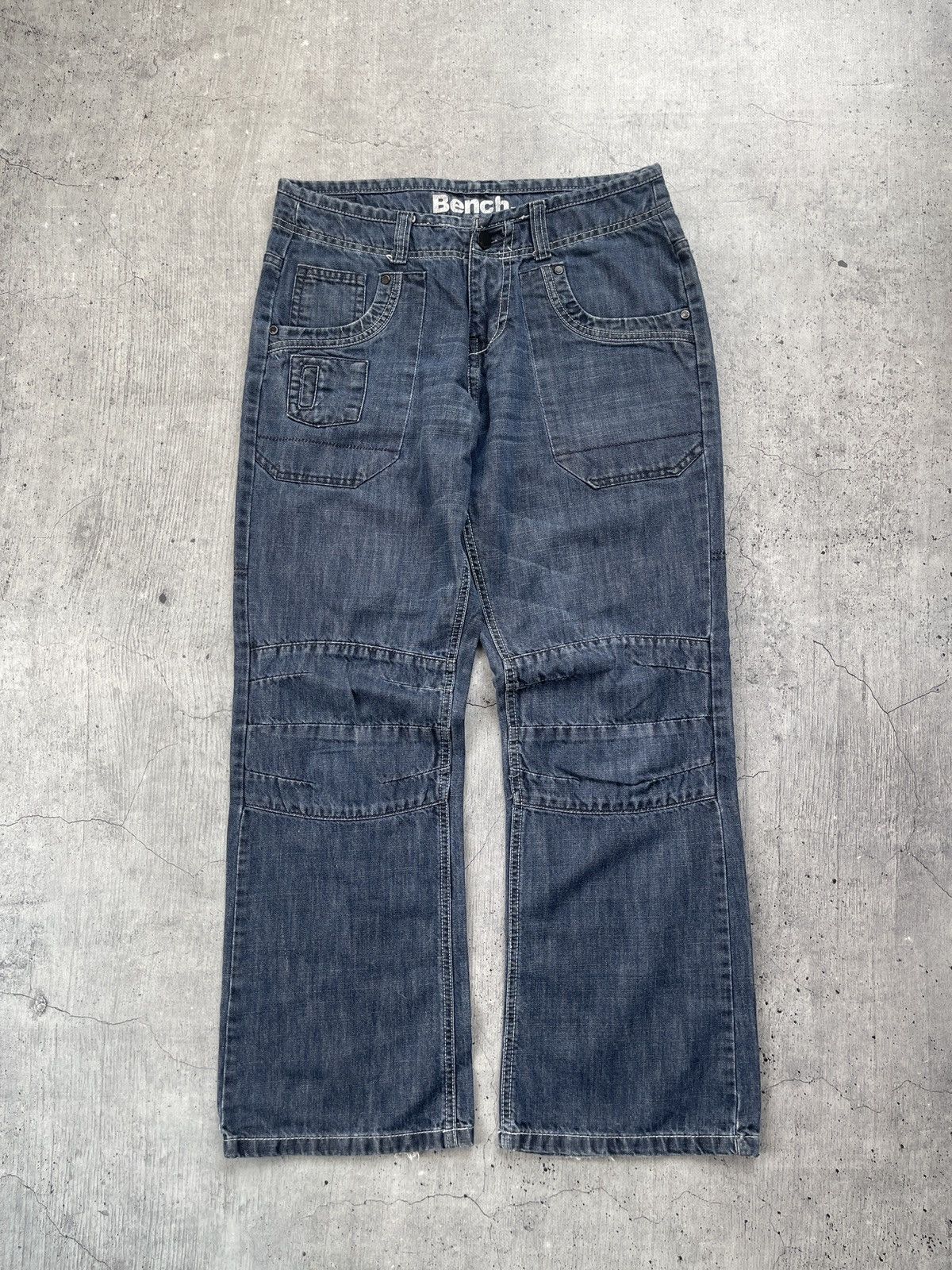 Bench × Vintage Vintage Rare Cargo Biker zipper Jeans pants Size US 30 / EU 46 - 6 Thumbnail