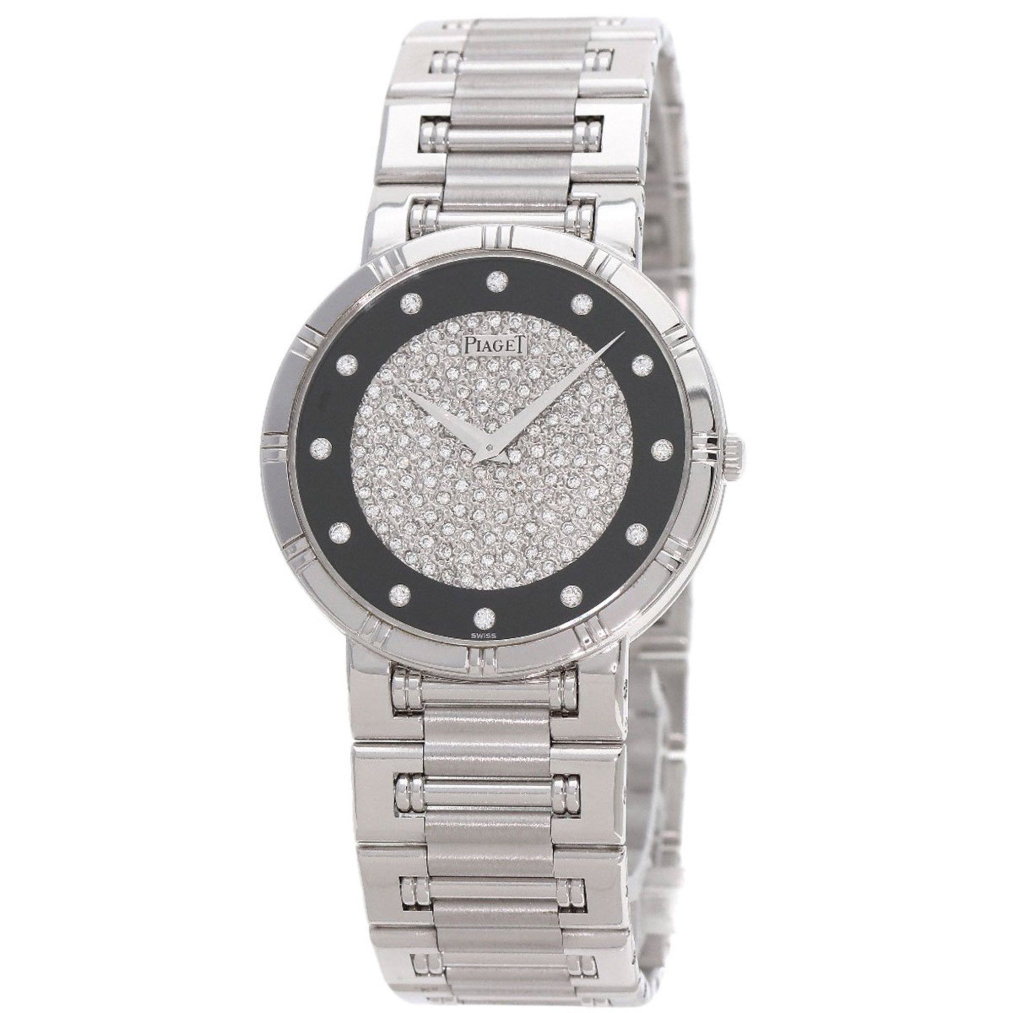 image of Piaget 84023K81 Dancer 12P Diamond Watch K18 White Gold/k18Wg Men's Piaget