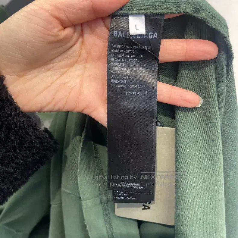 Balenciaga Balenciaga Tape green short sleeve t-shirt Size US L / EU 52-54 / 3 - 5 Thumbnail