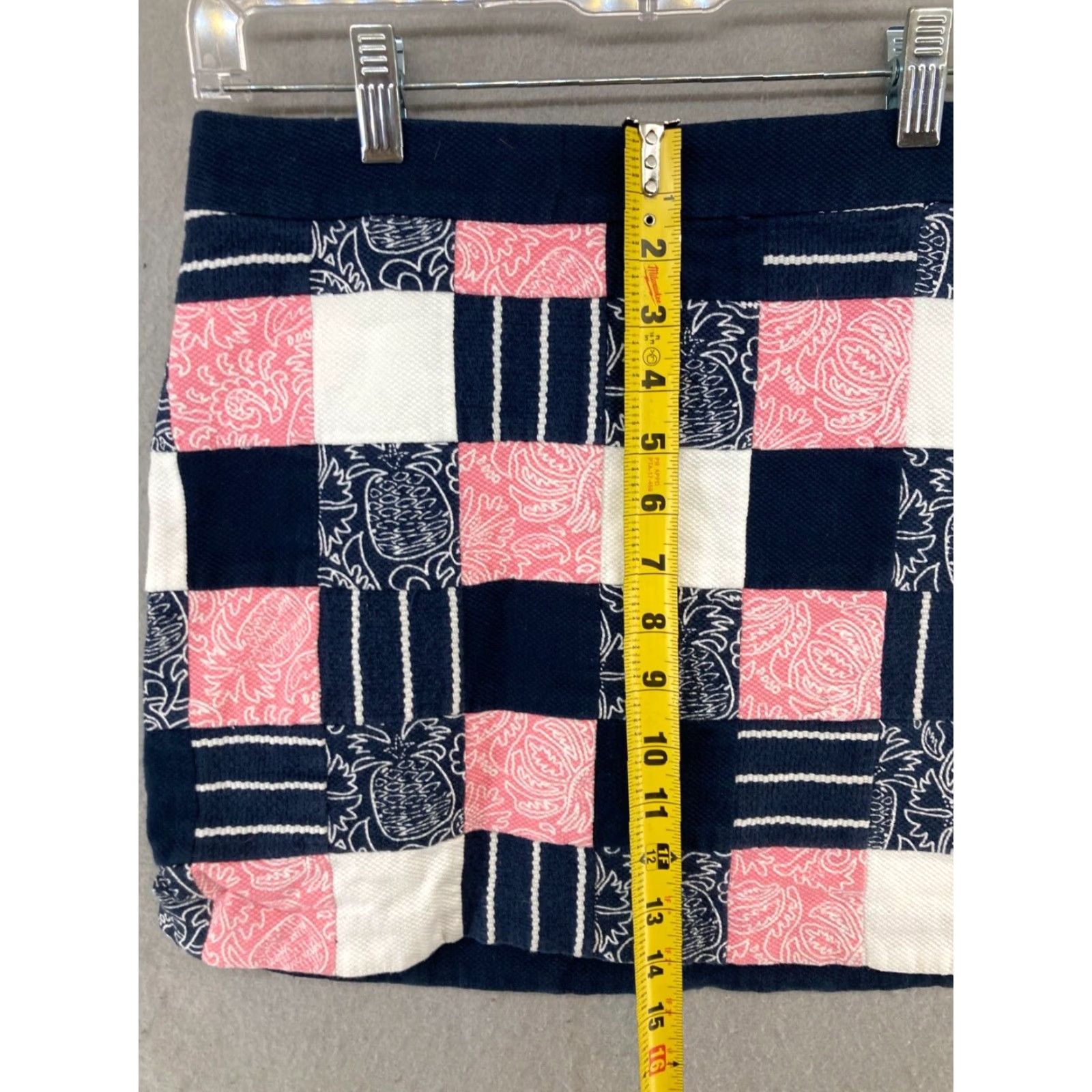 Vineyard Vines VINEYARD VINES Womens Plaid Mini Skirt 0 Blue Casual Preppy Size 25" / US 0 / IT 36 - 4 Thumbnail