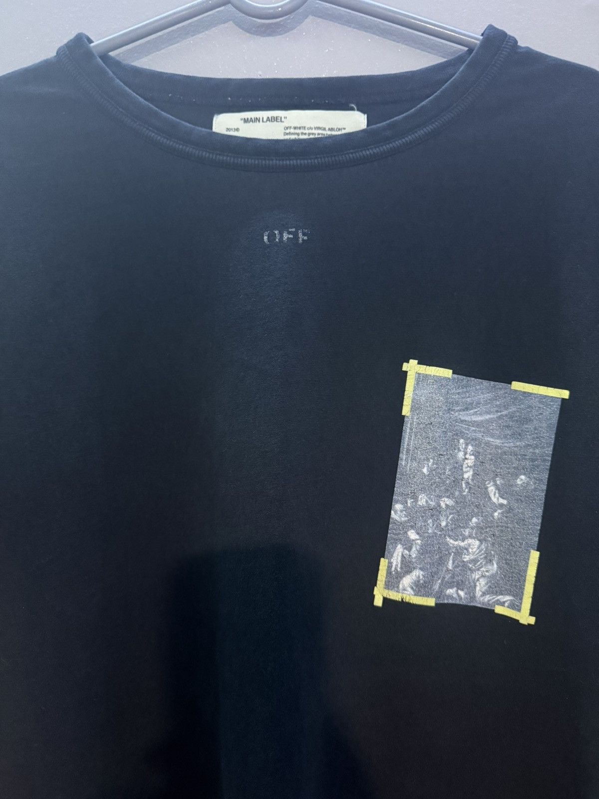 Off-White Black Off-White Tee Size US L / EU 52-54 / 3 - 2 Thumbnail