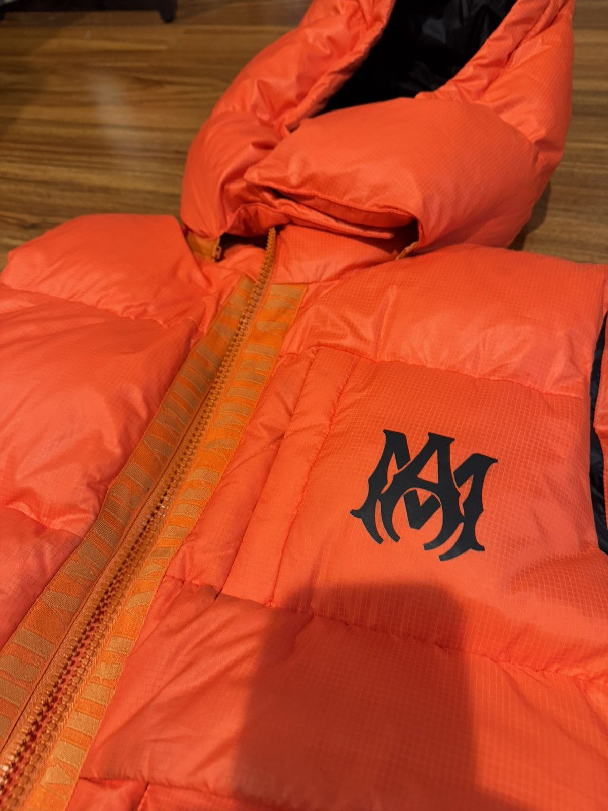 Amiri Amiri Logo Print Down Gilet Orange Vest Jacket Size US L / EU 52-54 / 3 - 2 Thumbnail