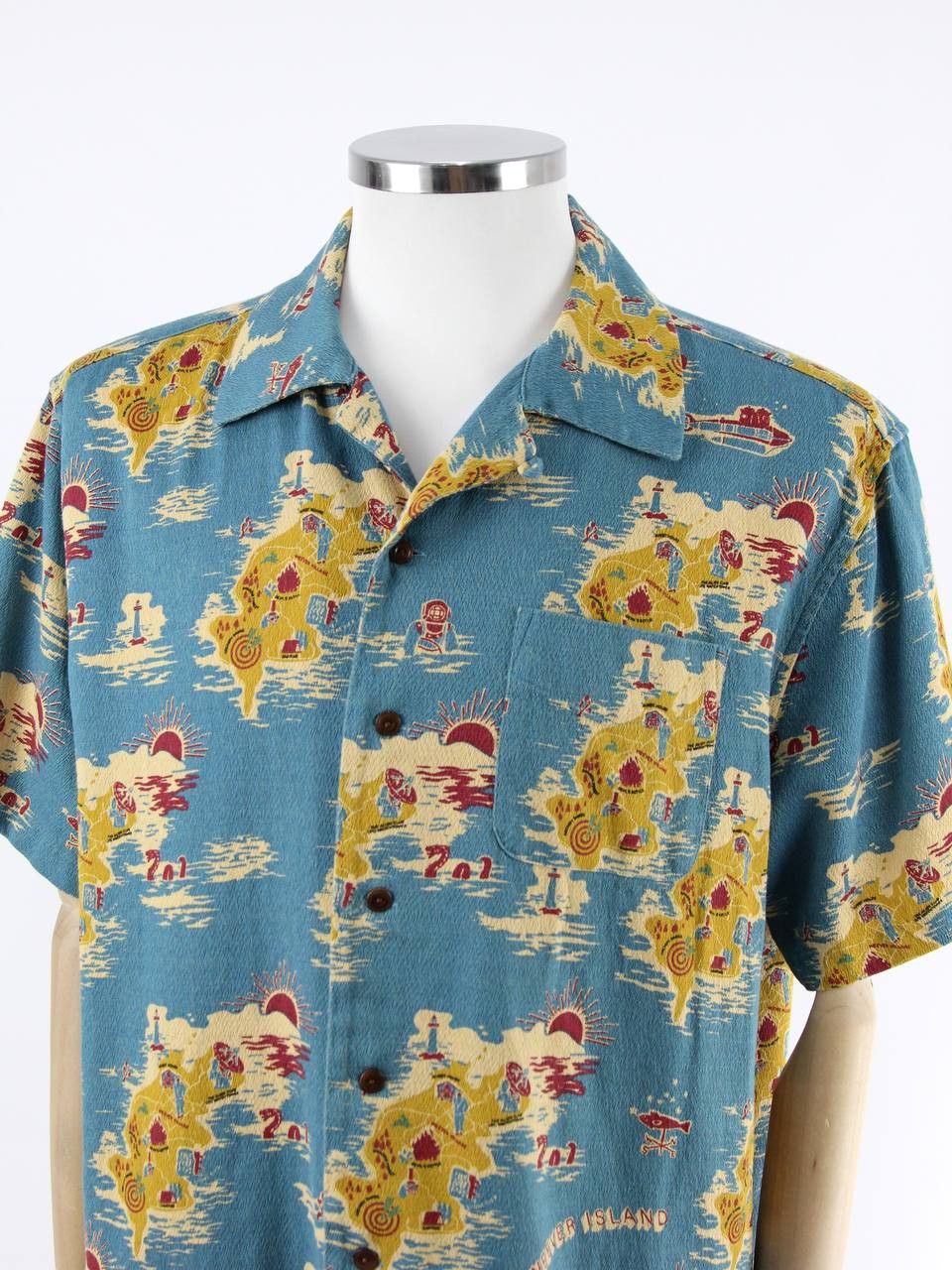 Nudie Jeans NUDIE JEANS Thick short-sleeved shirt with print Size US L / EU 52-54 / 3 - 4 Thumbnail