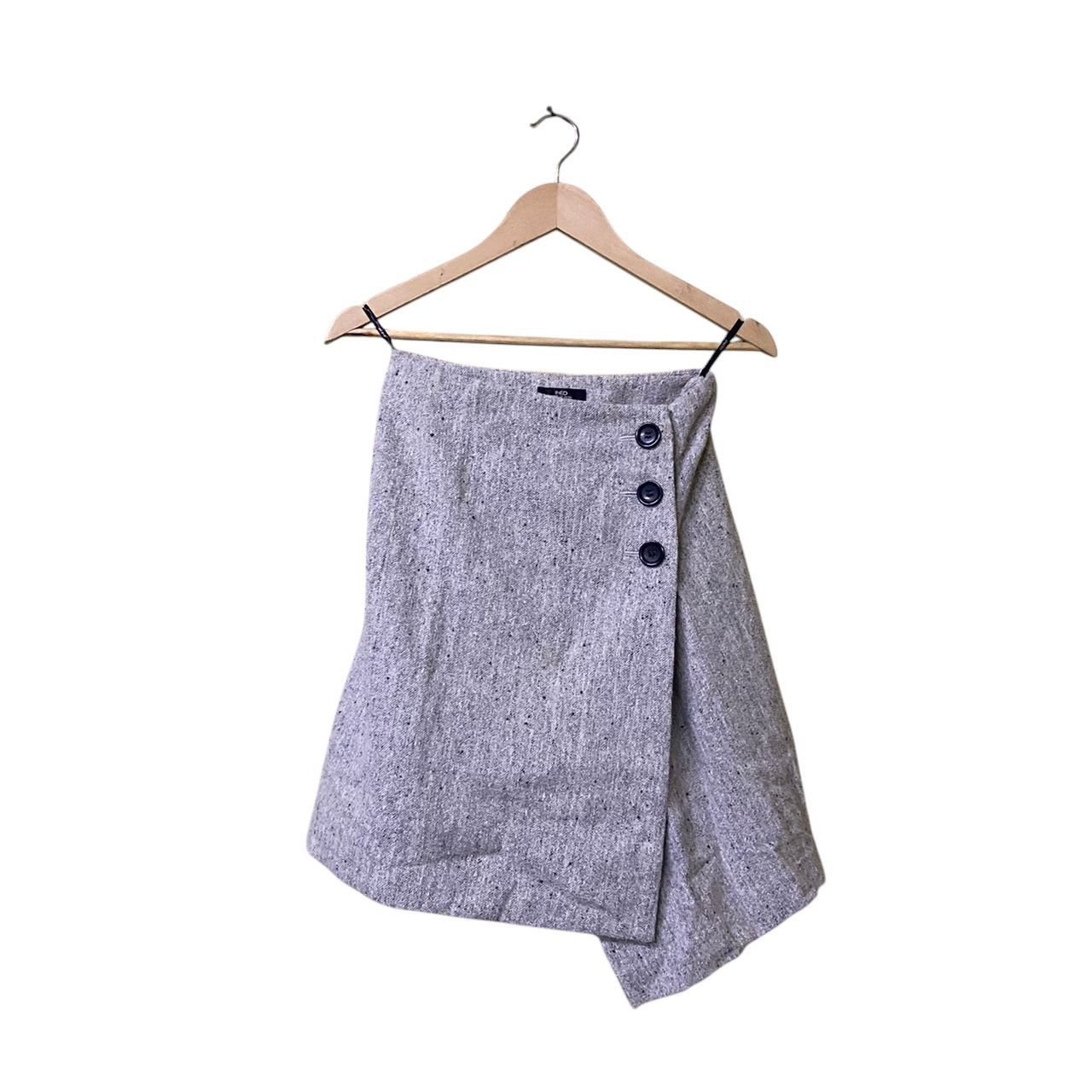 Vintage × Yohji Yamamoto Wool blend mark INÉD mini skirt by yohji Yamamoto Size 24" / US 00 / IT 34 - 1 Thumbnail